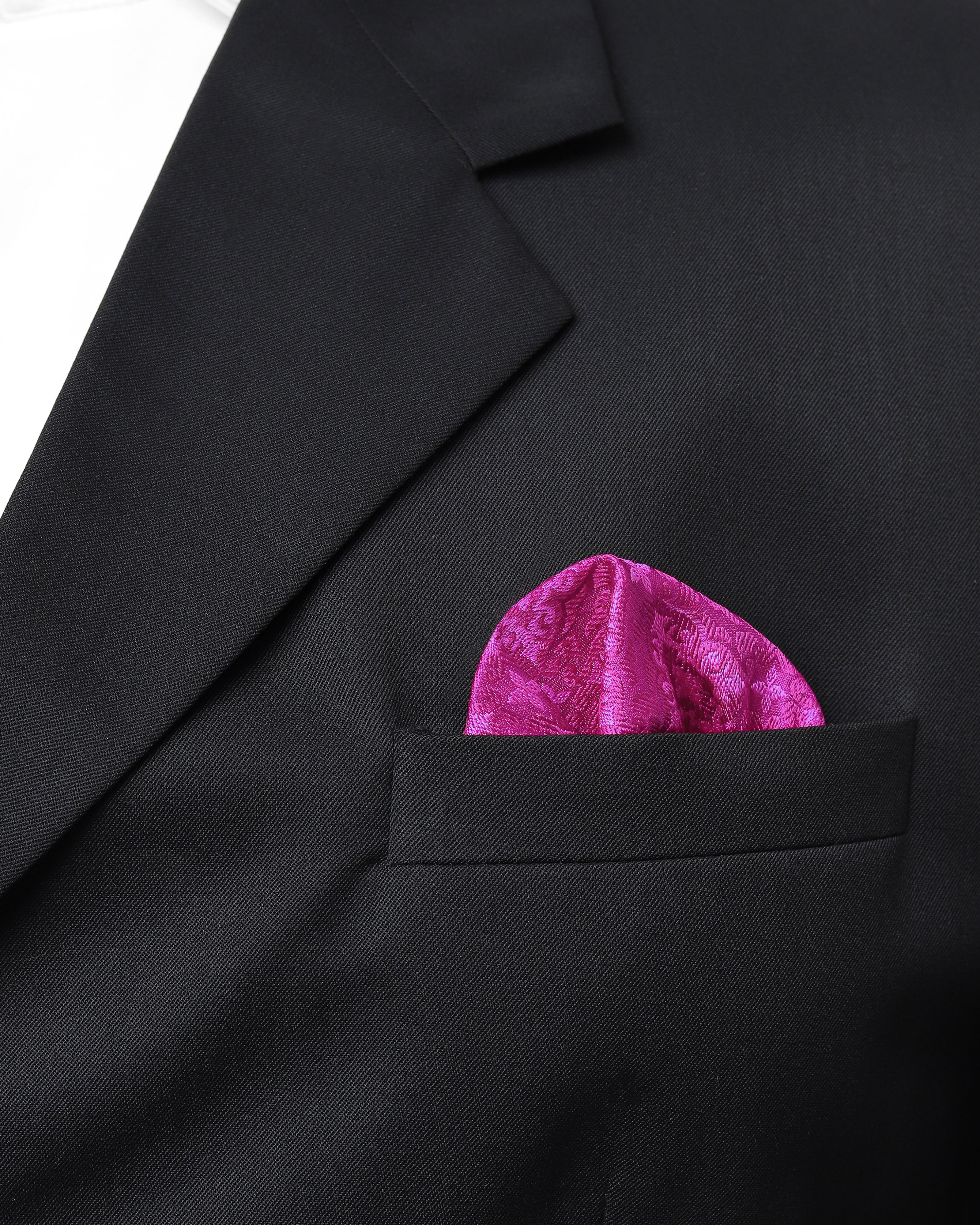 Mosaic Banarasi Tanchoi Silk Pocket Square