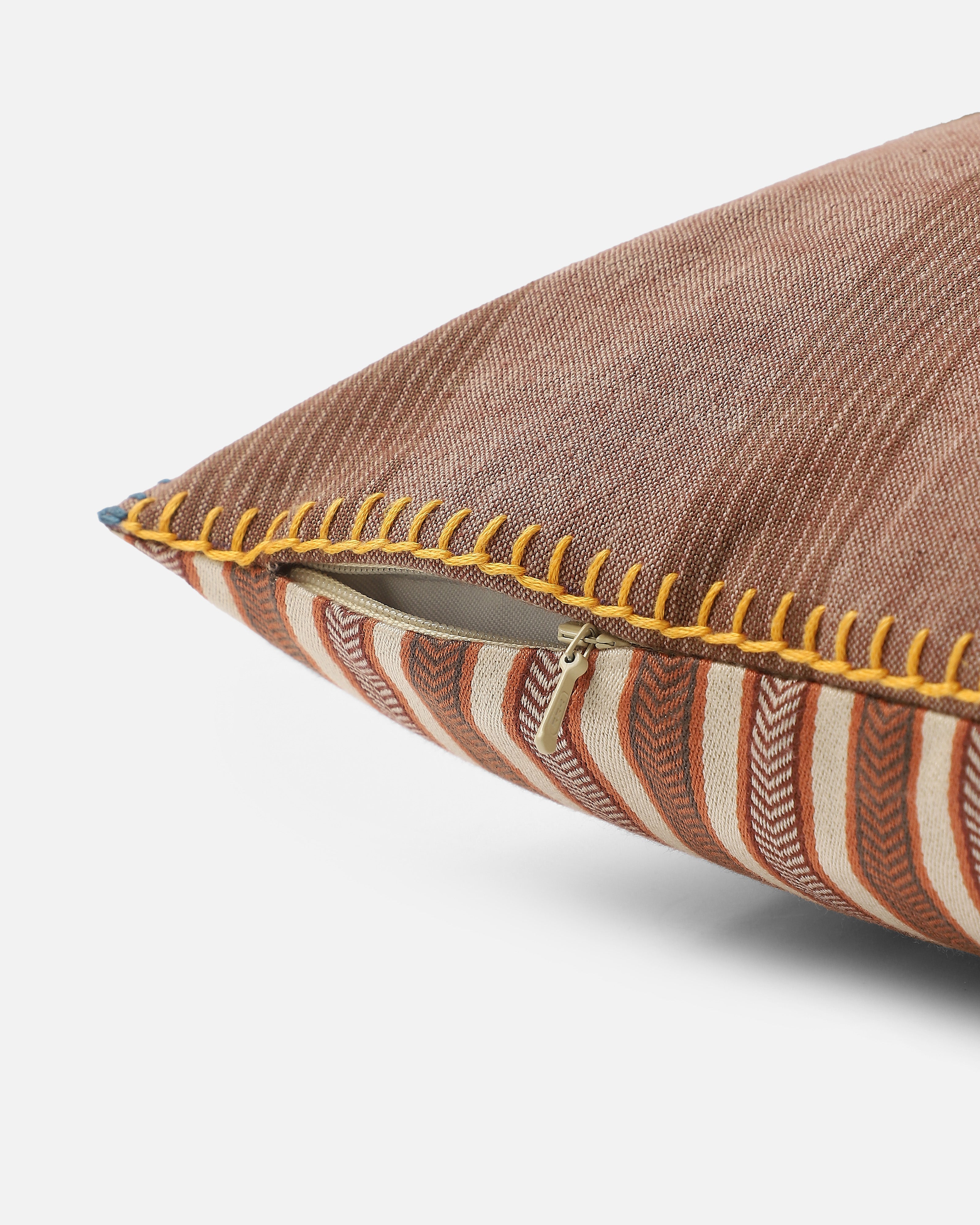 Bikram Bhujodi Extra Weft Cotton Cushion Cover