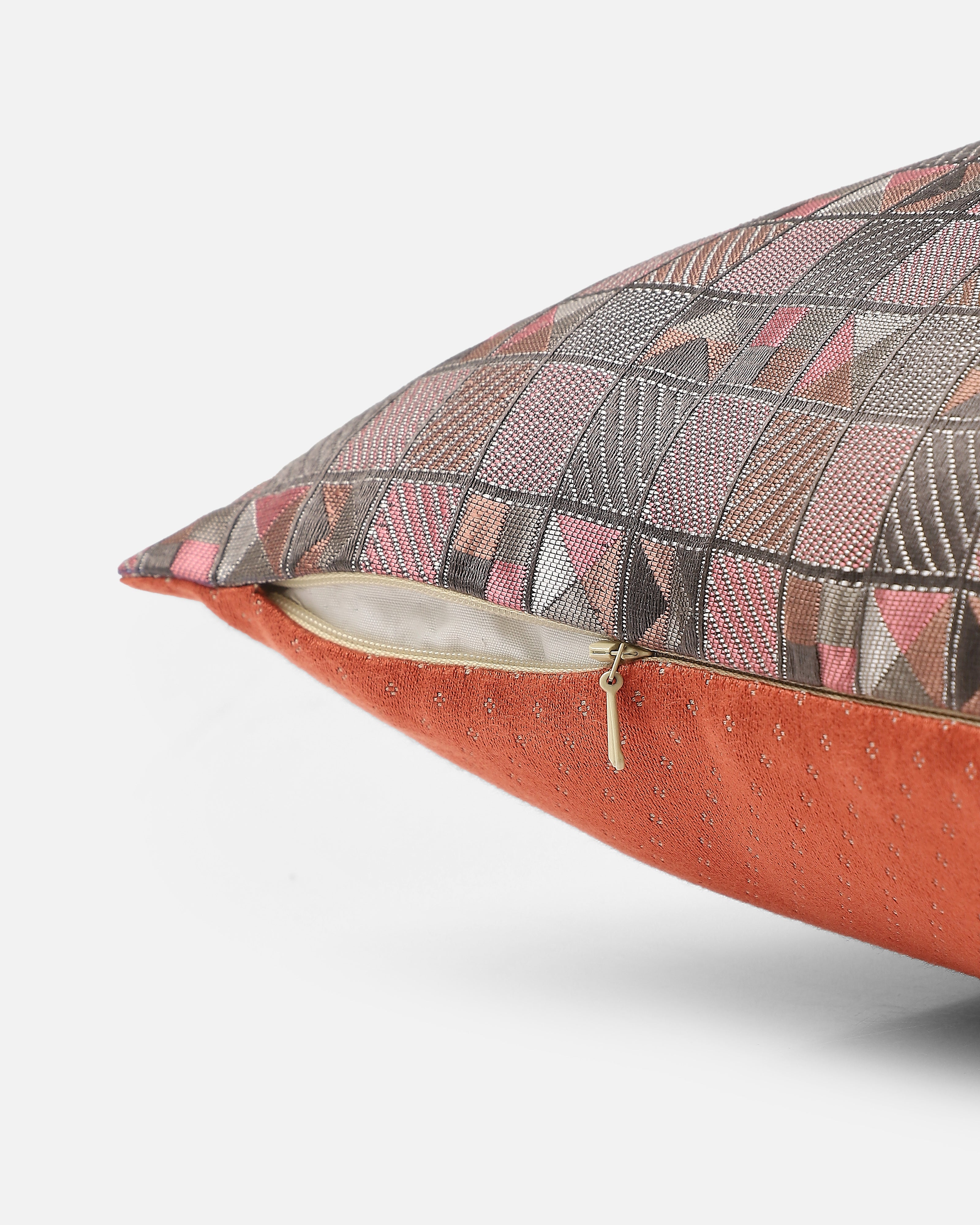 Sayani Banarasi Gyasar Silk Cotton Cushion Cover