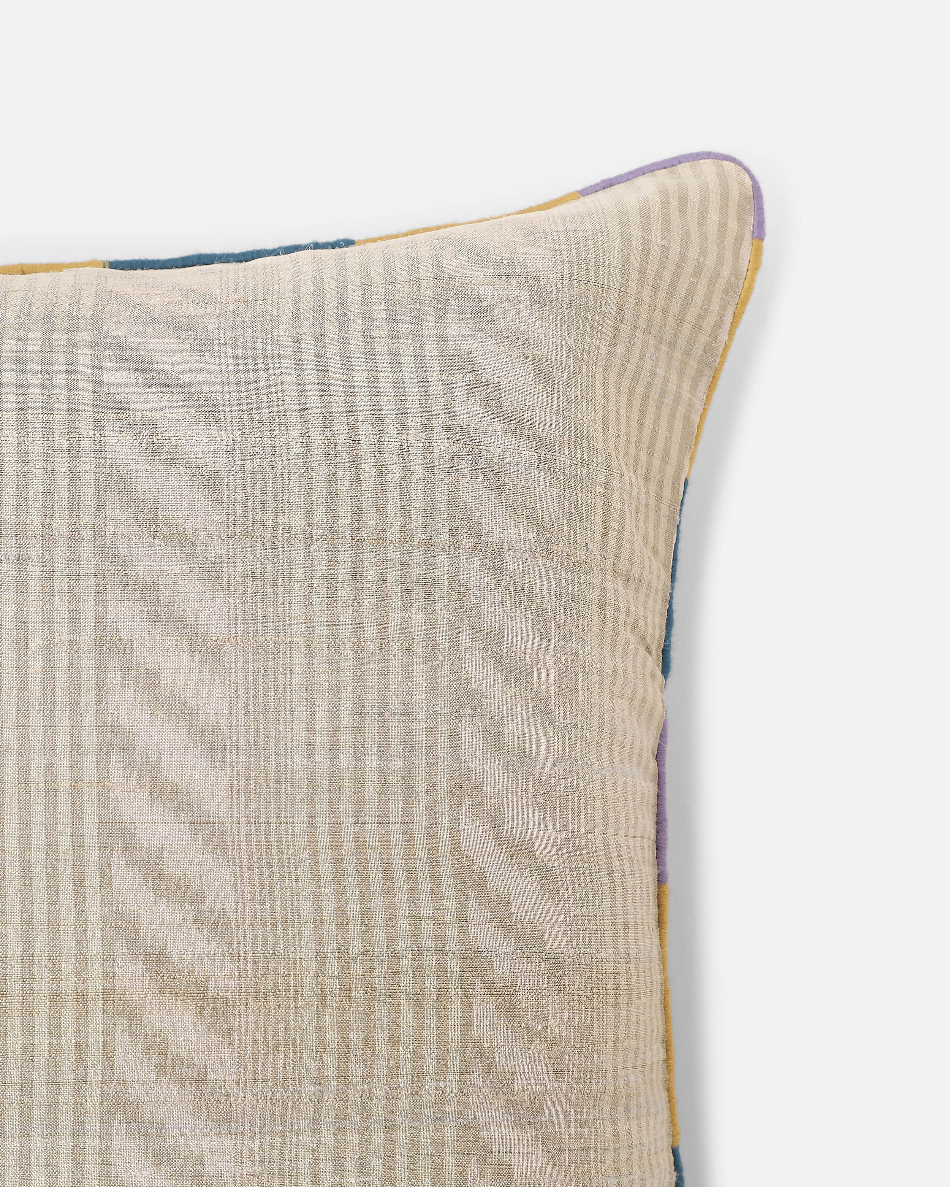 Suya Pochampally Warp Ikat Silk Cushion Cover