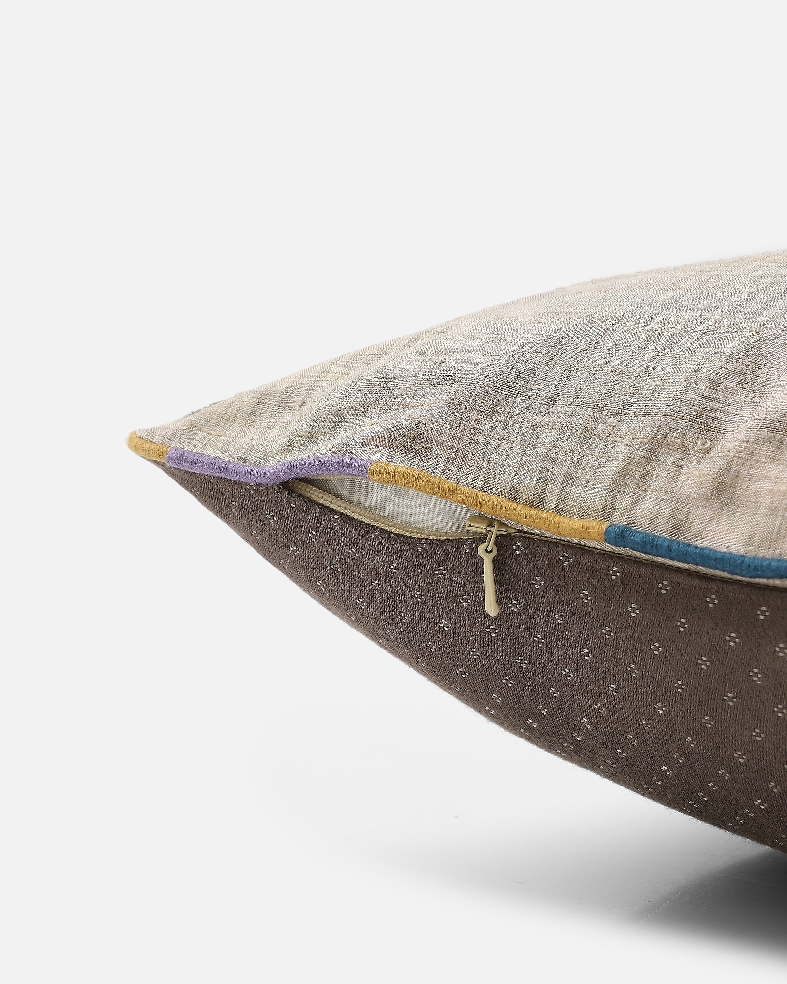 Suya Pochampally Warp Ikat Silk Cushion Cover