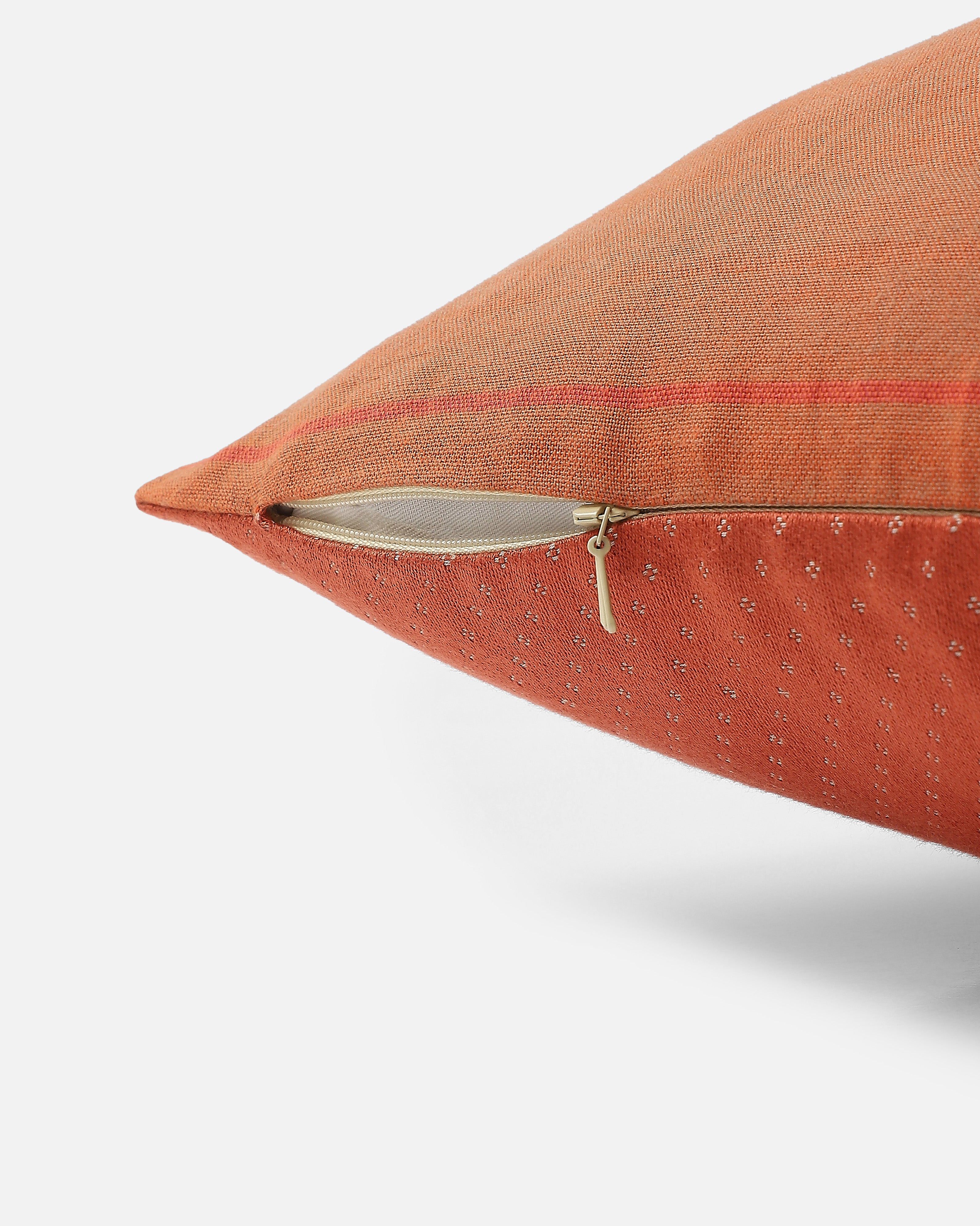 Parvat Bhujodi Extra Weft Cotton Cushion Cover