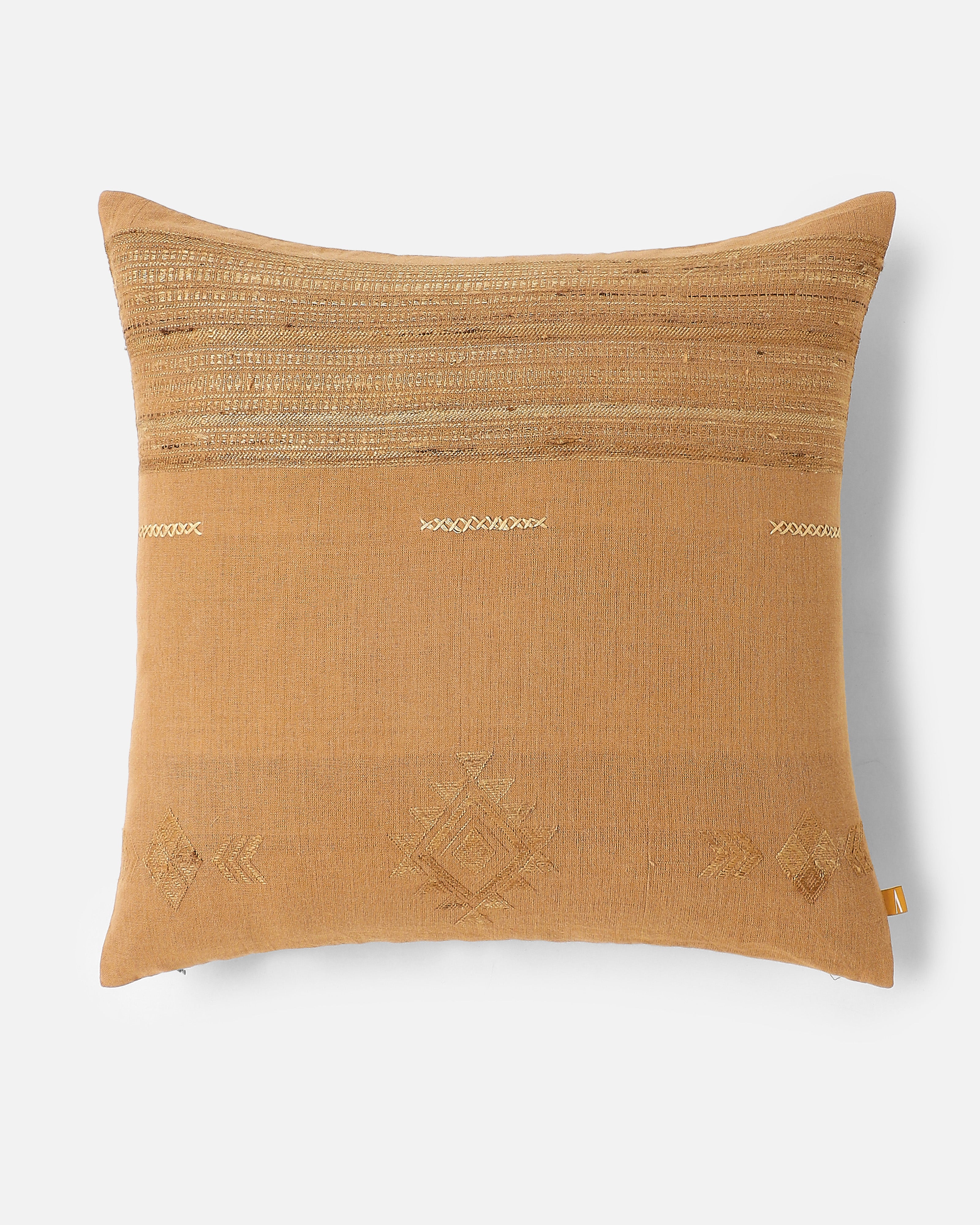 Gadag Bhujodi Extra Weft Cotton Cushion Cover
