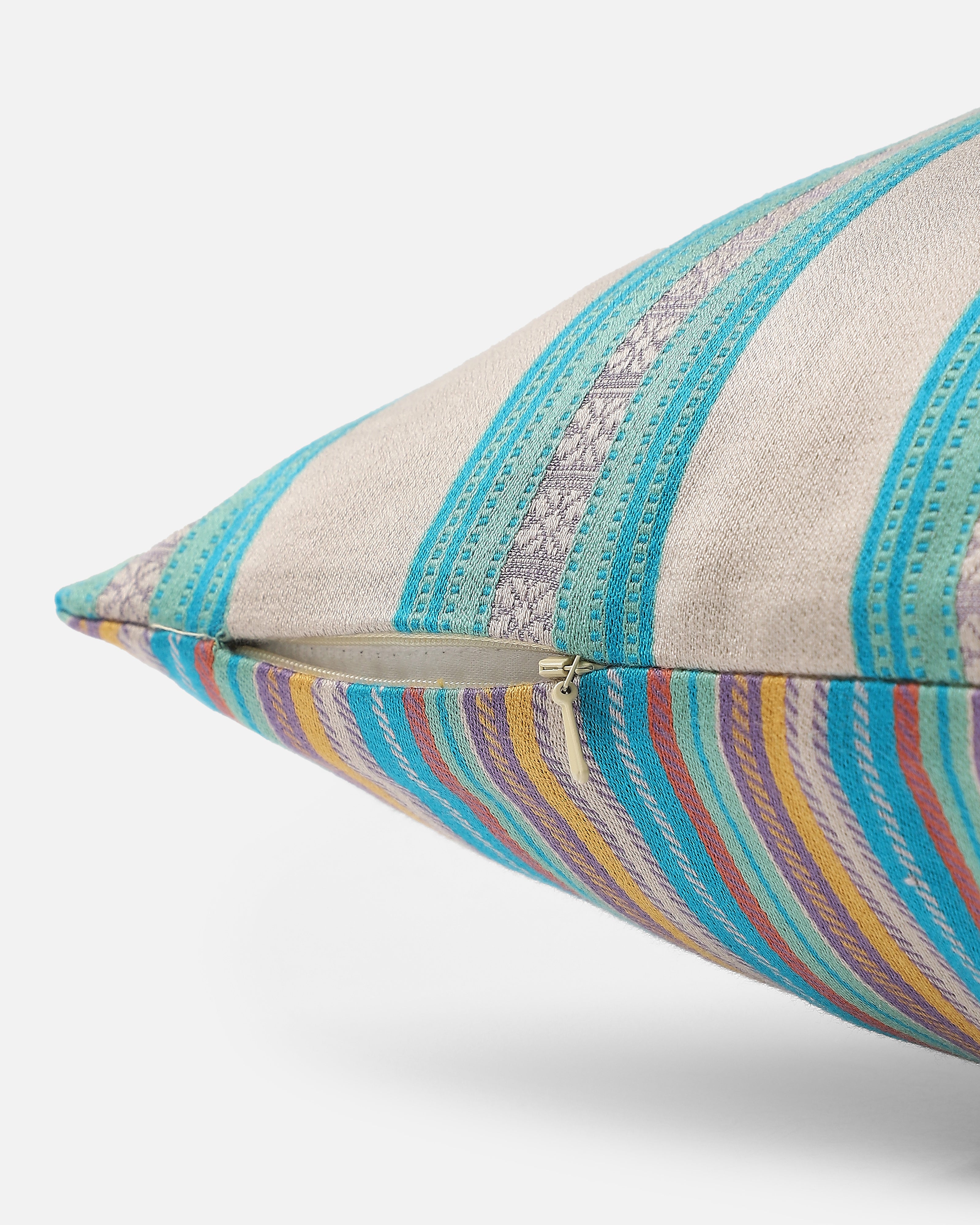 Kruty Bhujodi Mashru Viscose Cotton Cushion Cover