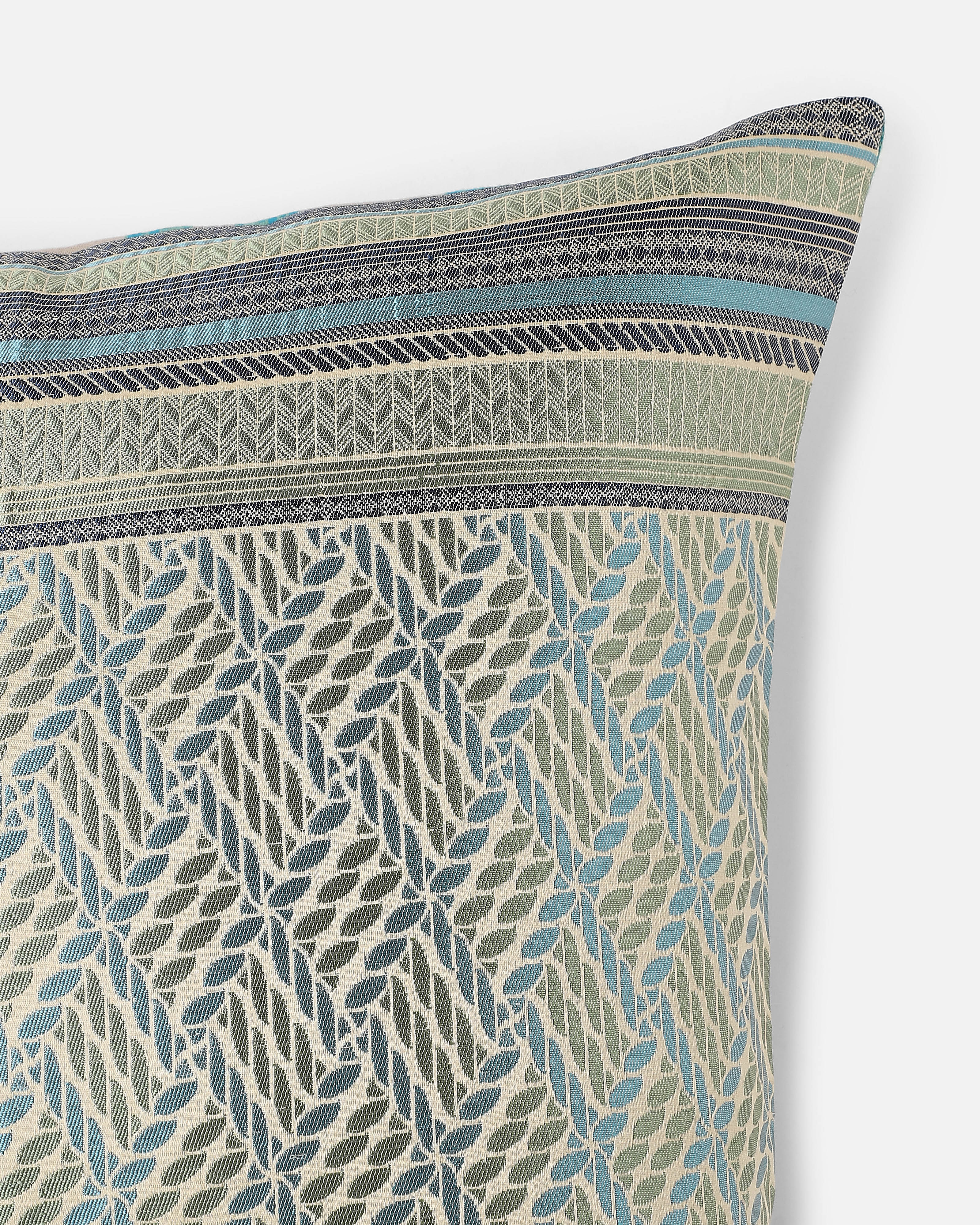 Sibey Banarasi Gyasar Silk Viscose Cushion Cover