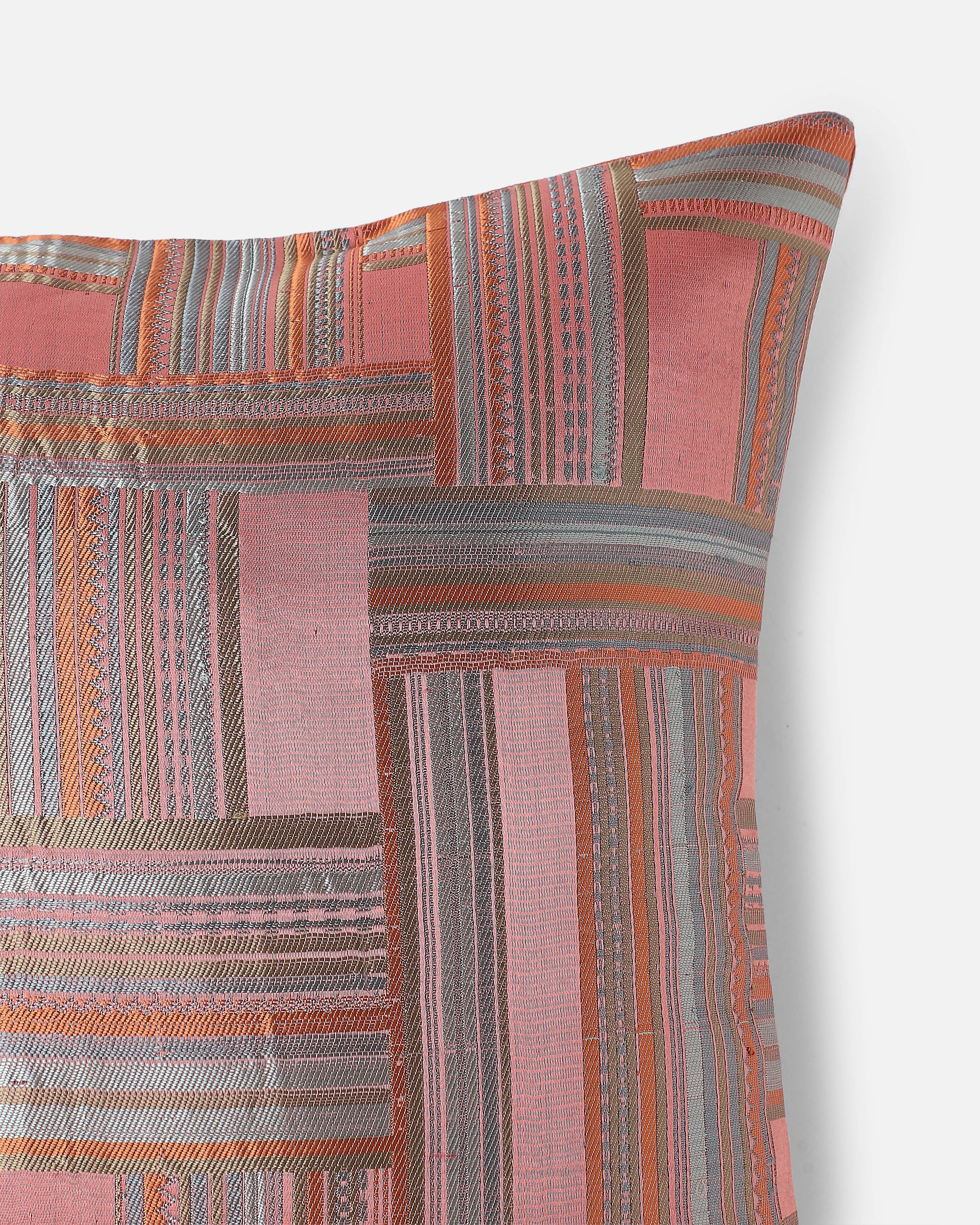 Misheli Banarasi Gyasar Silk Viscose Cushion Cover