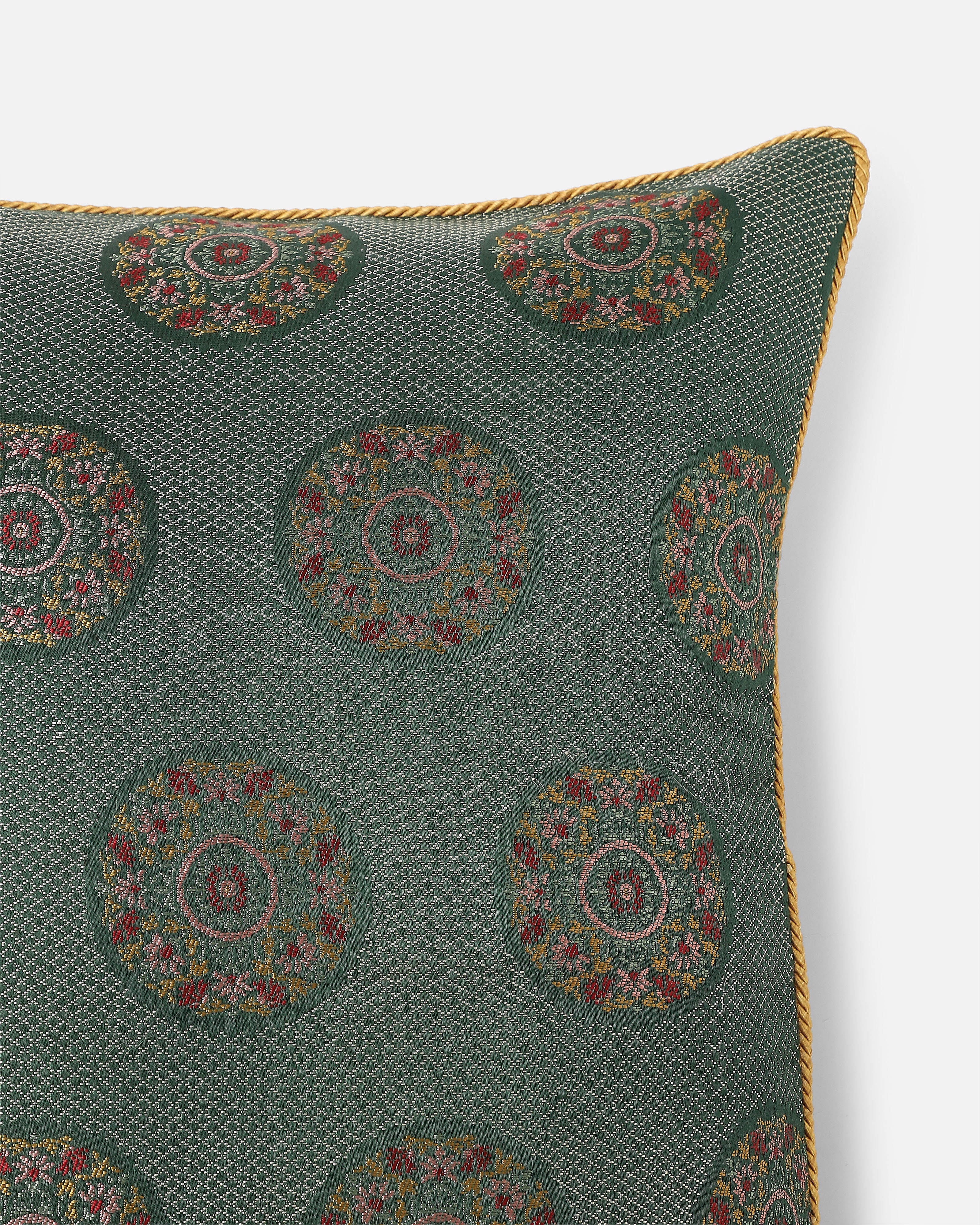 Aruna Banarasi Gyasar Silk Viscose Cushion Cover