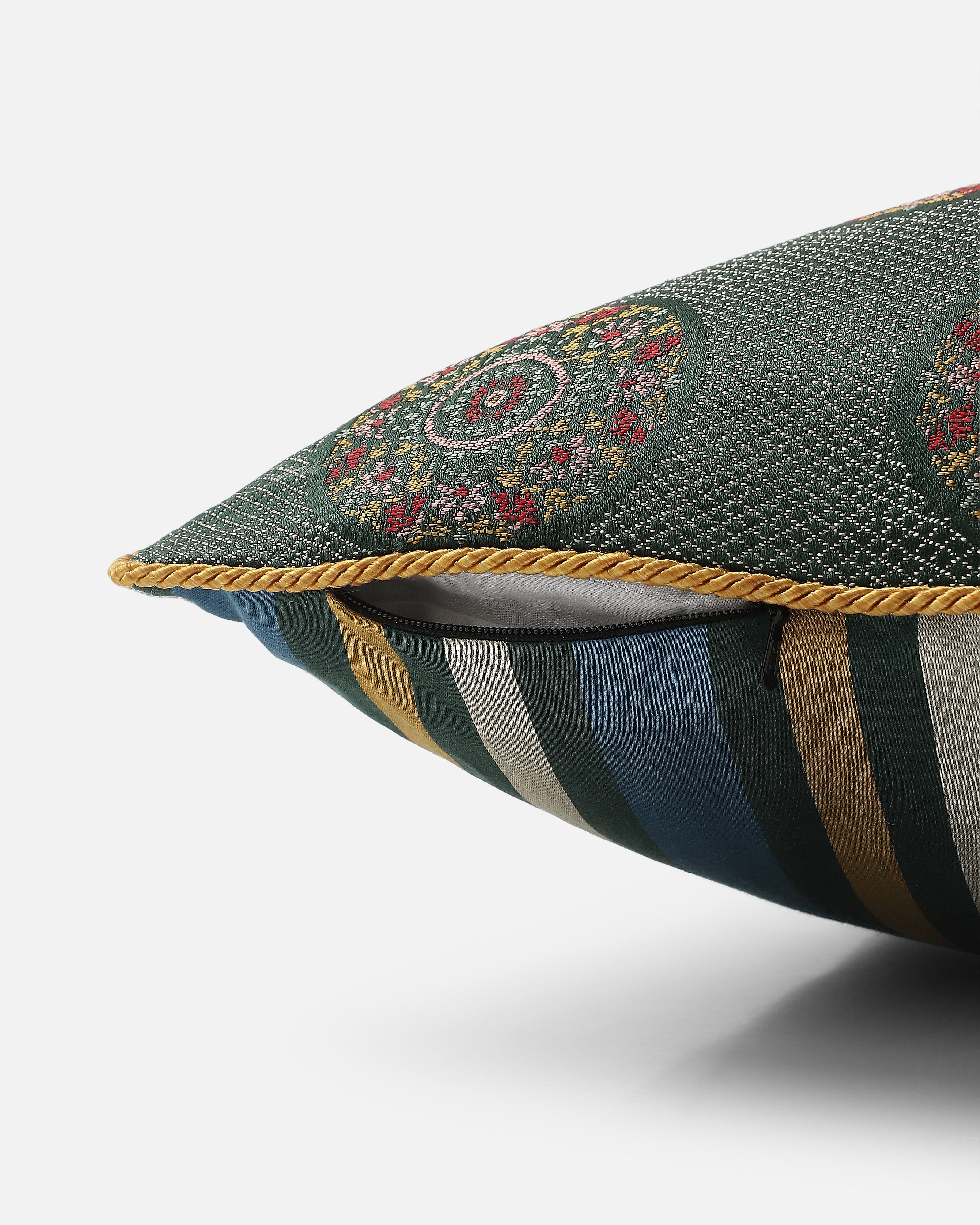 Aruna Banarasi Gyasar Silk Viscose Cushion Cover