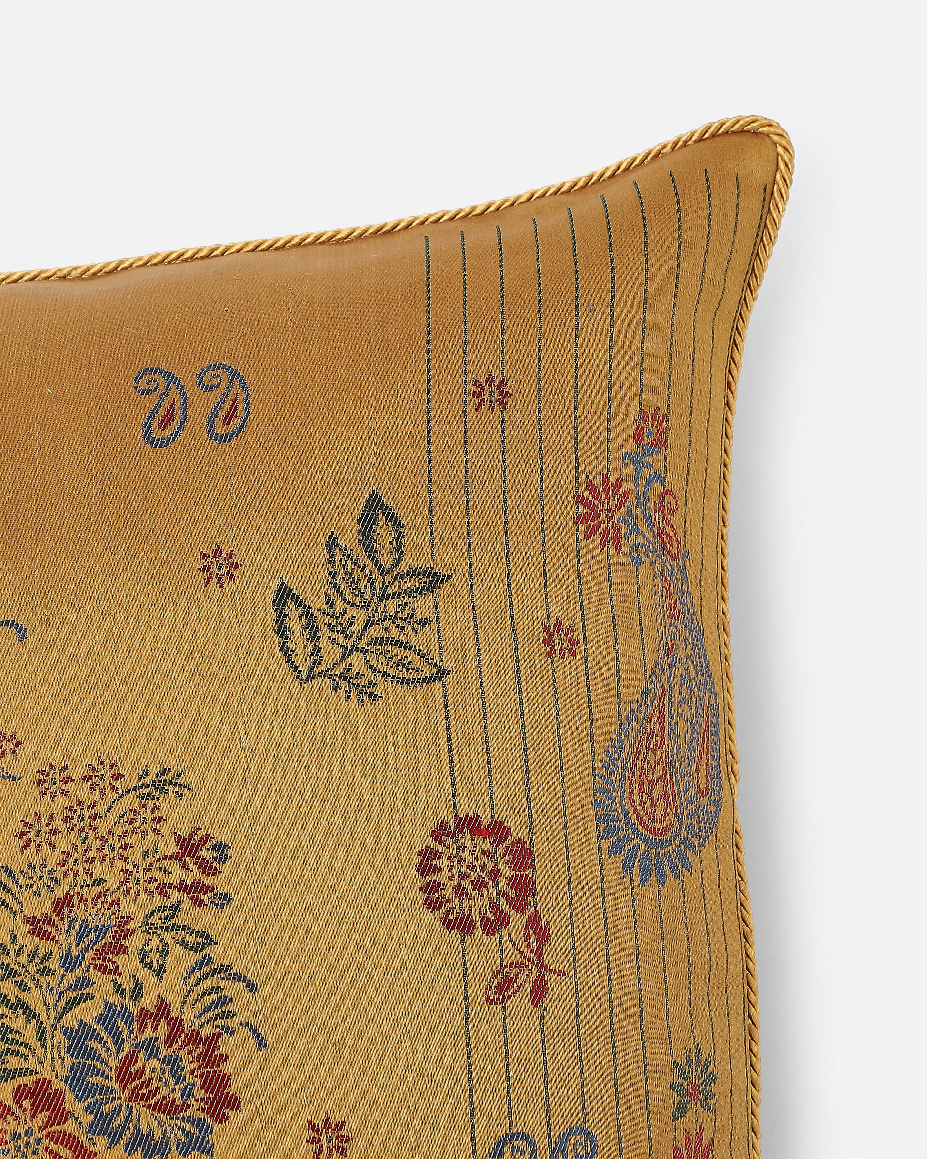 Raya Banarasi Gyasar Silk Viscose Cushion Cover