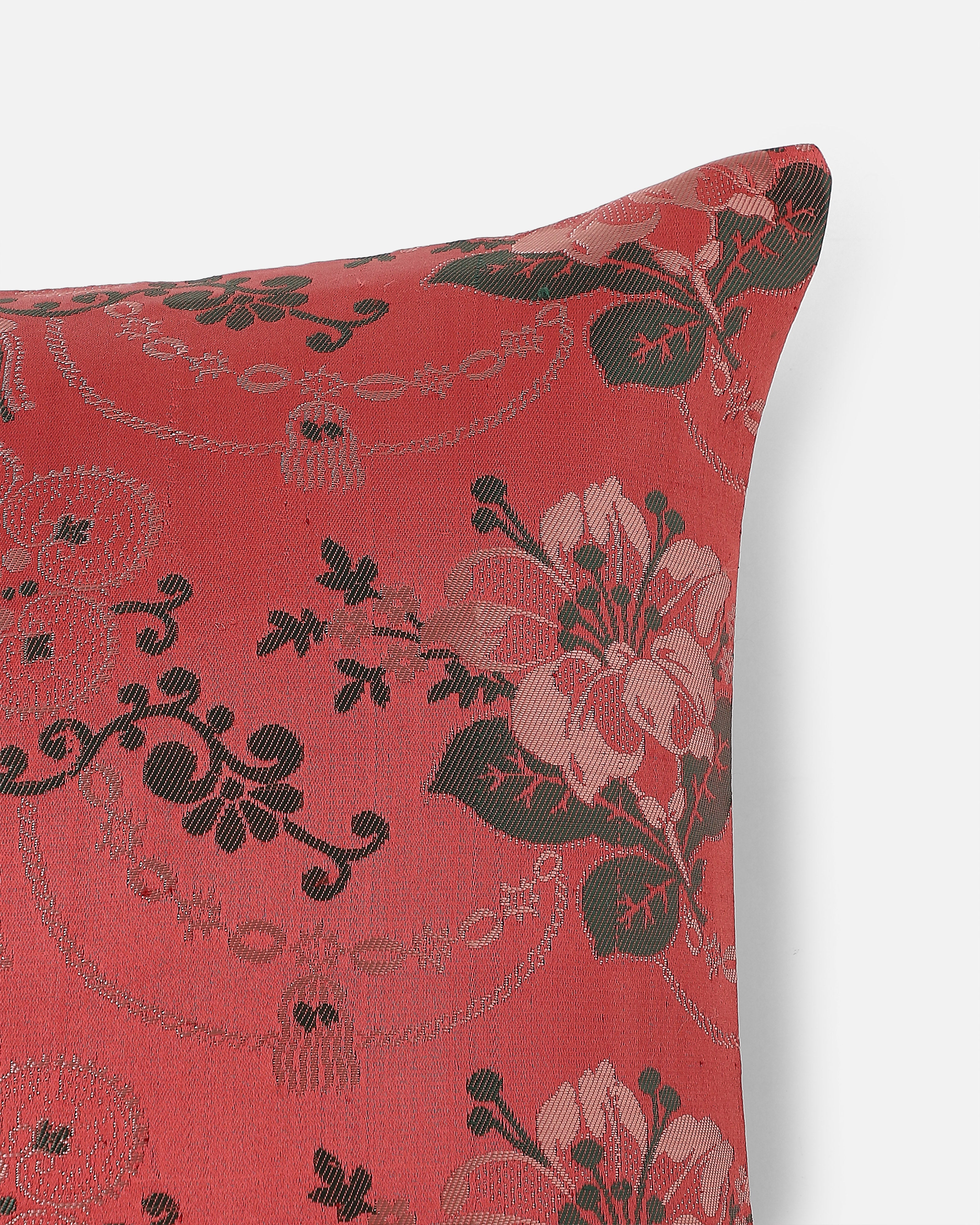 Olga Banarasi Gyasar Silk Viscose Cushion Cover