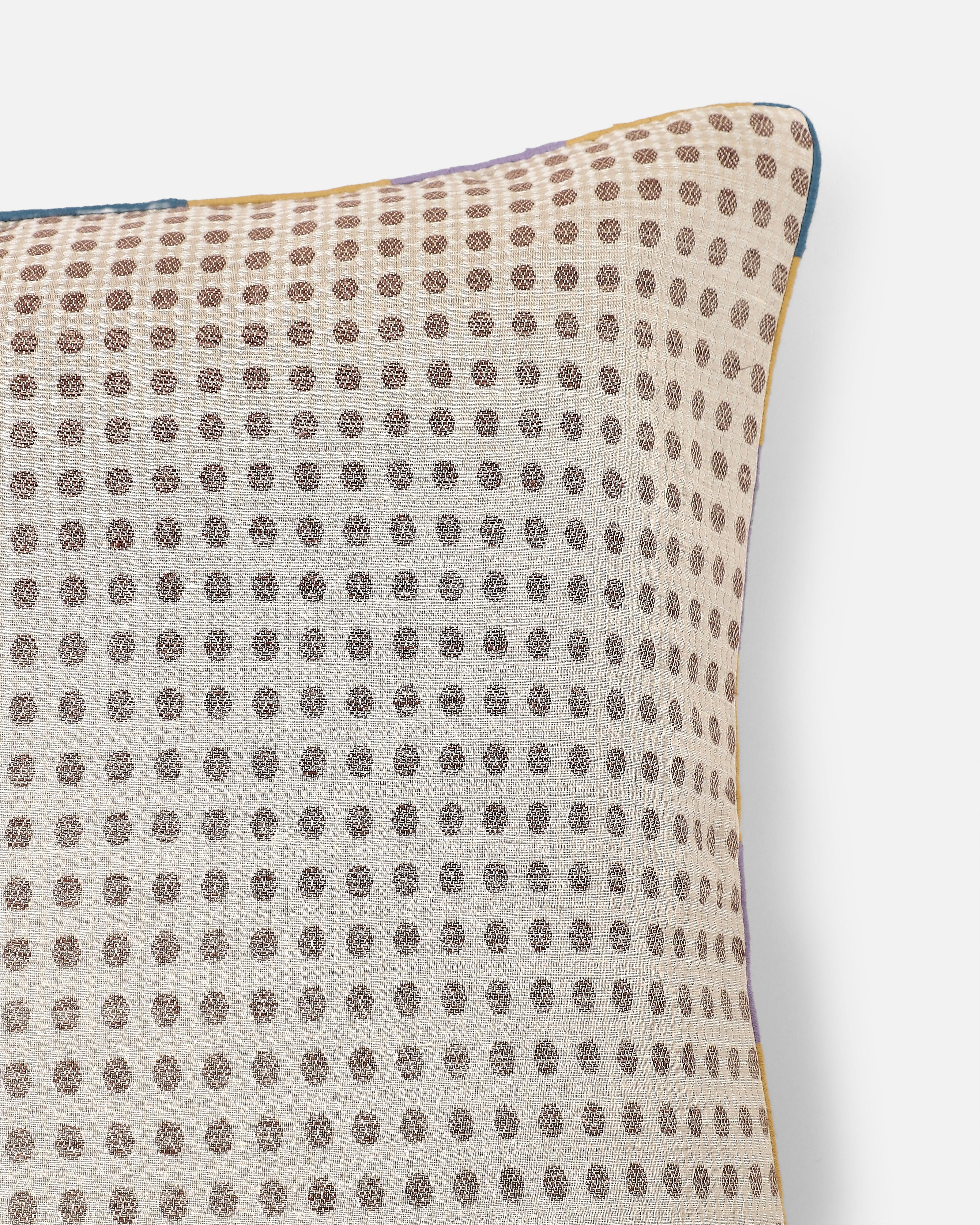 Ramaan Banarasi Tanchoi Silk Linen Cushion Cover