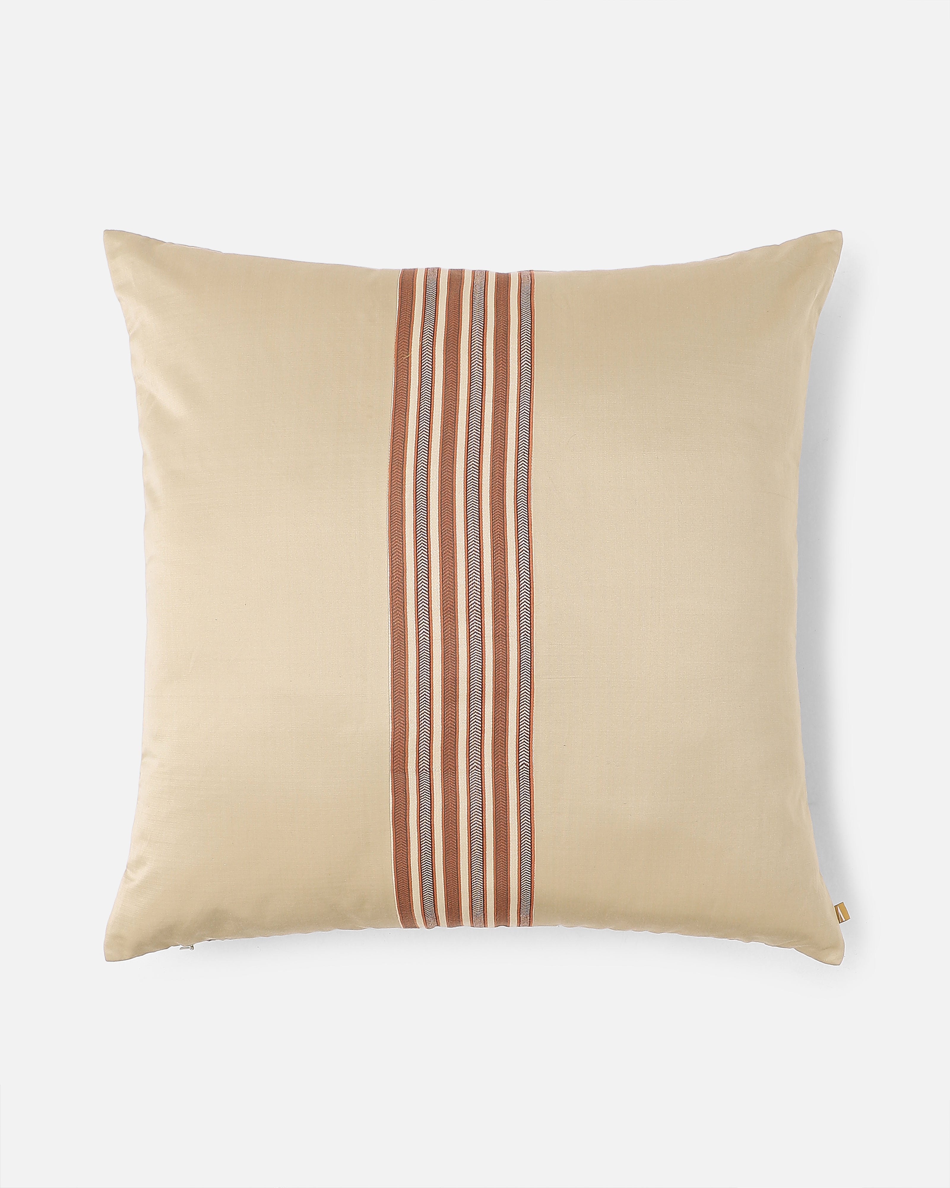 Megh Banarasi Satin Silk Cotton Cushion Cover