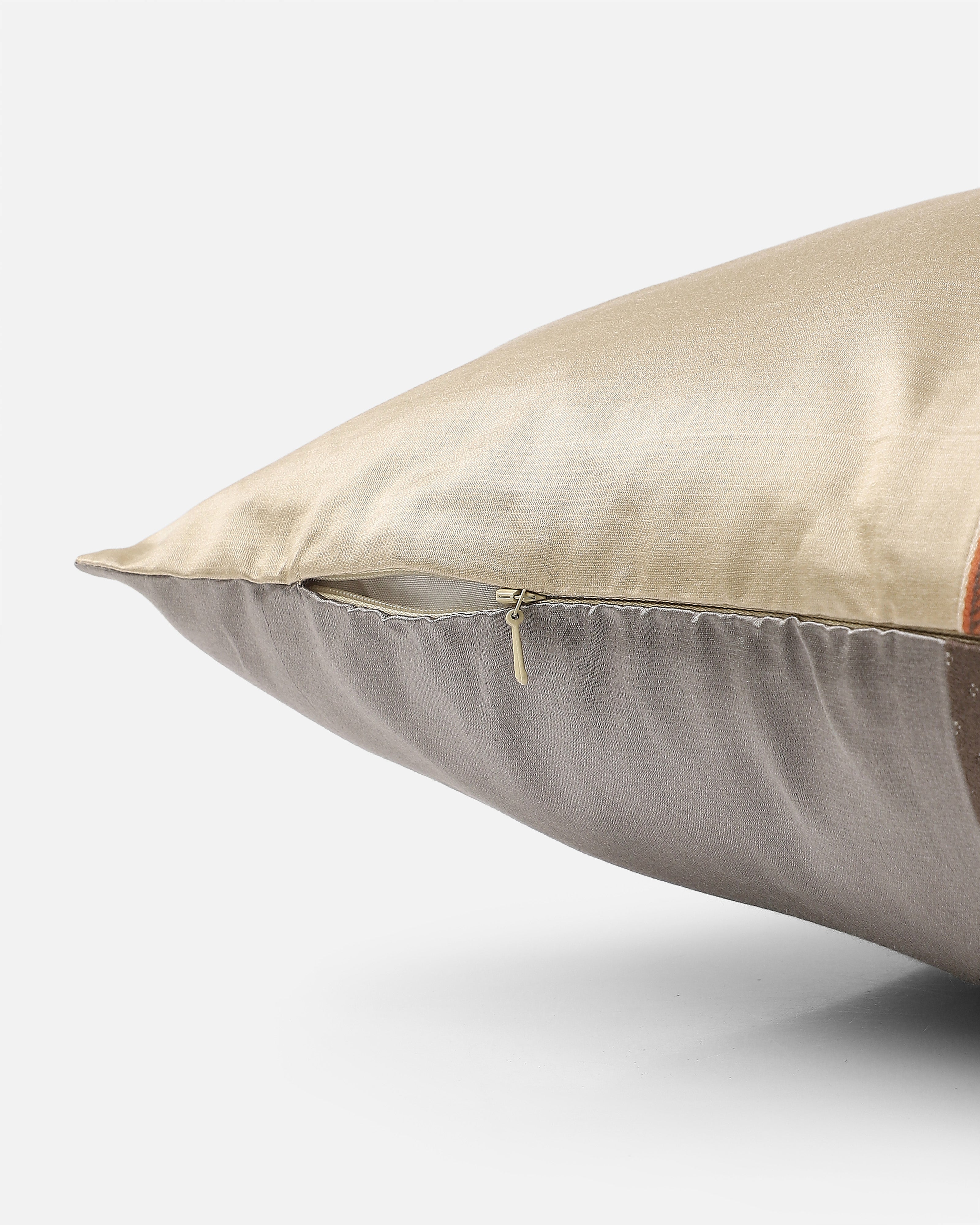 Megh Banarasi Satin Silk Cotton Cushion Cover