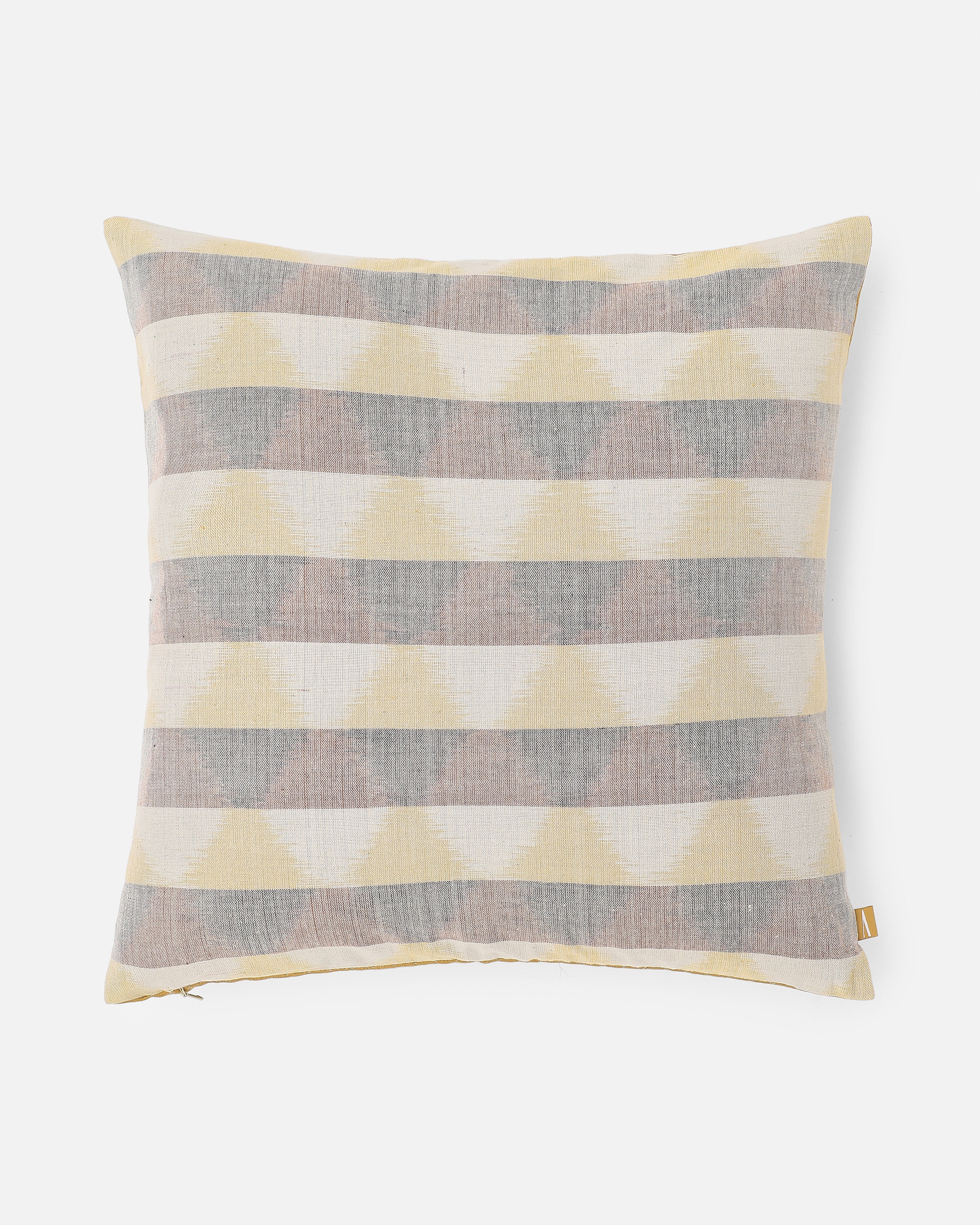 Venu Pochampally Weft Ikat Cotton Cushion Cover