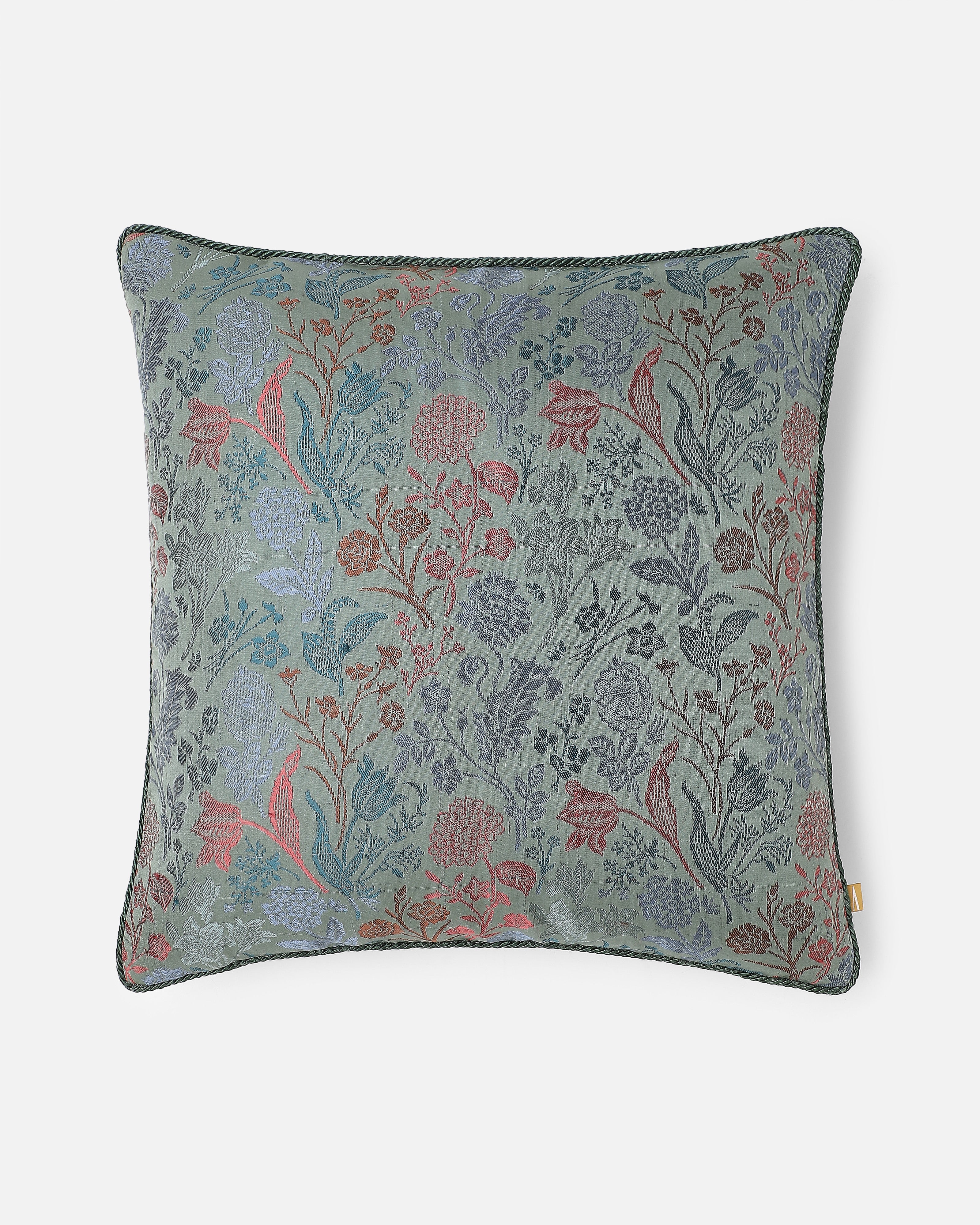 Kaara Banarasi Brocade Silk Viscose Cushion Cover