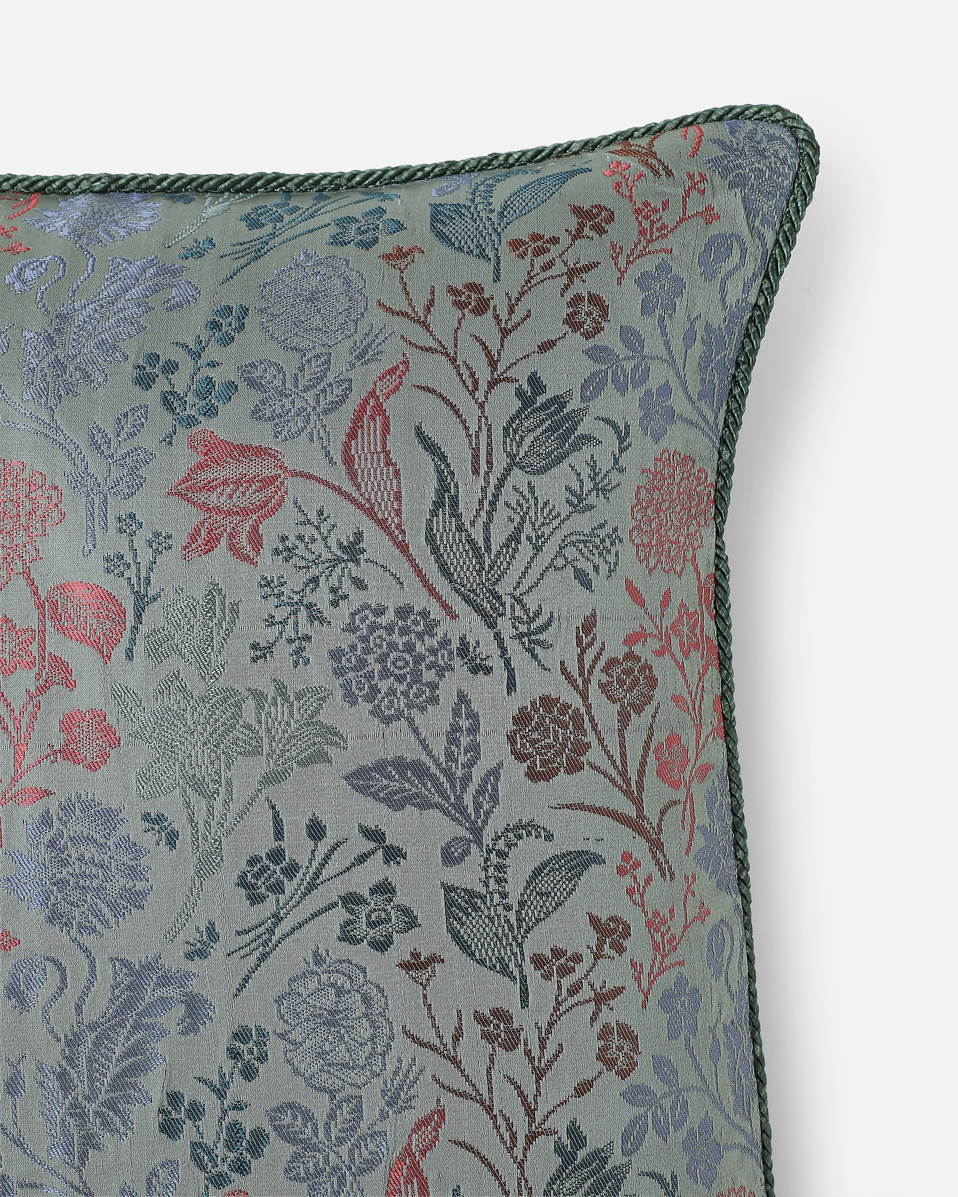 Kaara Banarasi Brocade Silk Viscose Cushion Cover