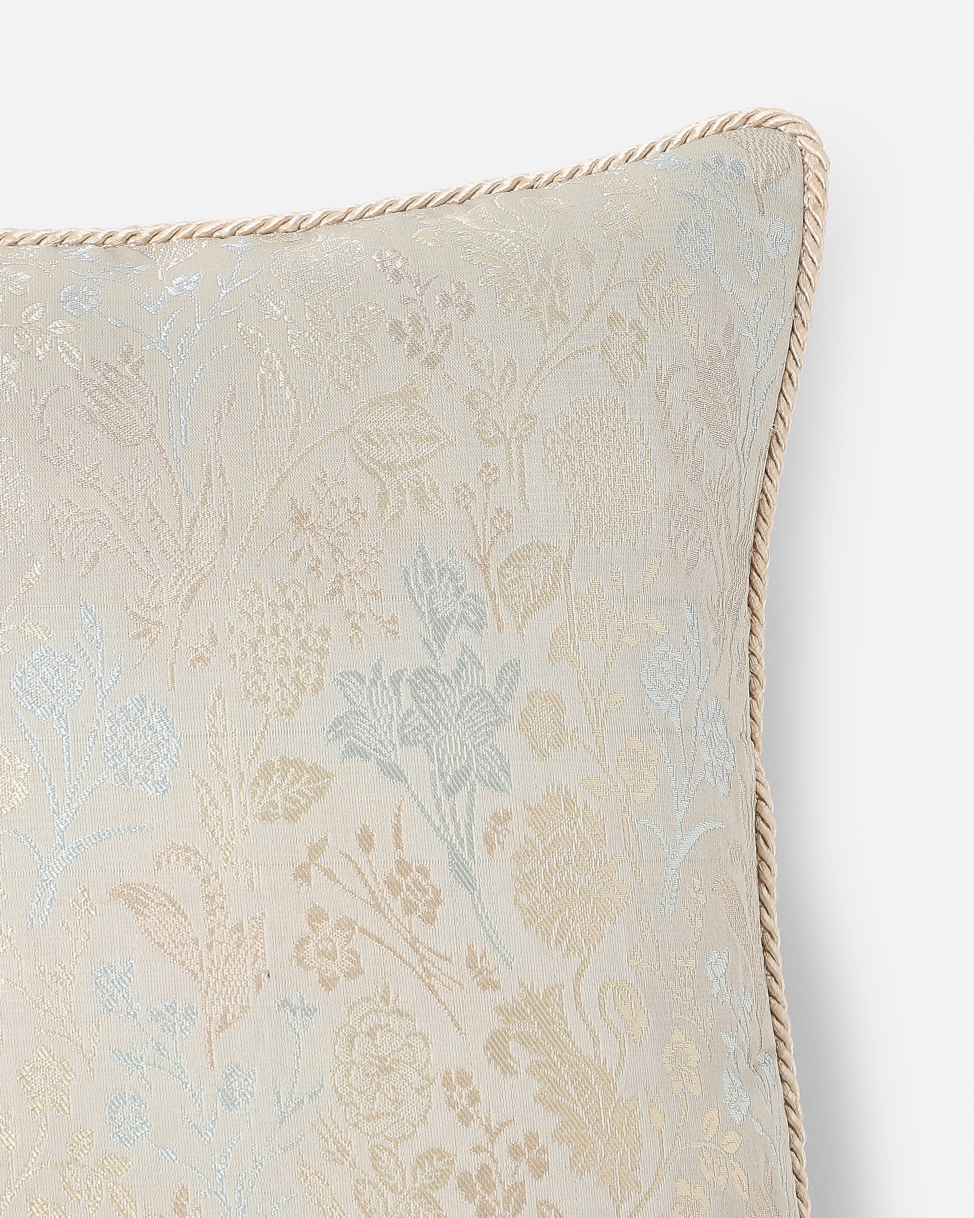 Kaara Banarasi Satin Brocade Silk Viscose Cushion Cover