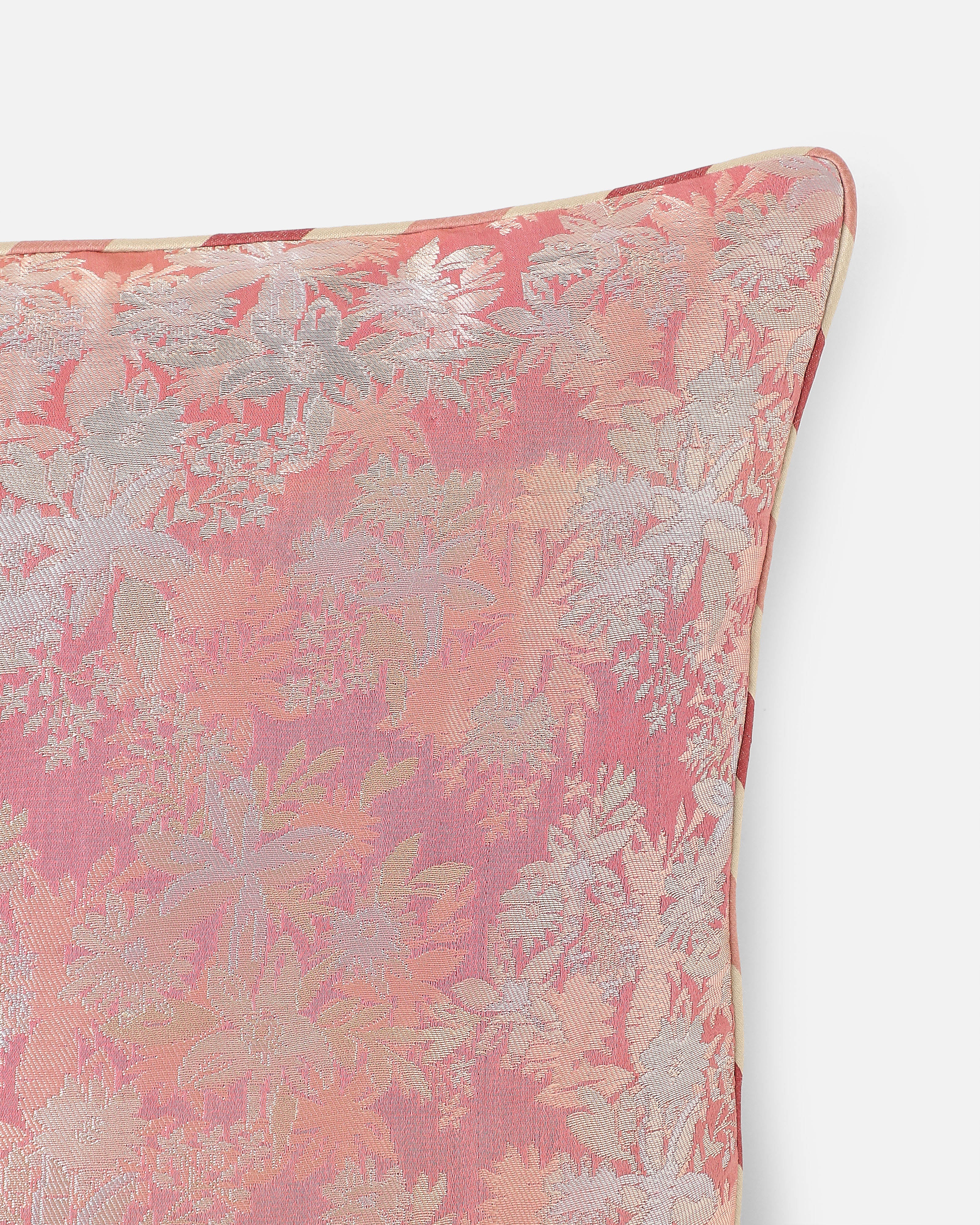 Merai Banarasi Satin Brocade Silk Viscose Cushion Cover