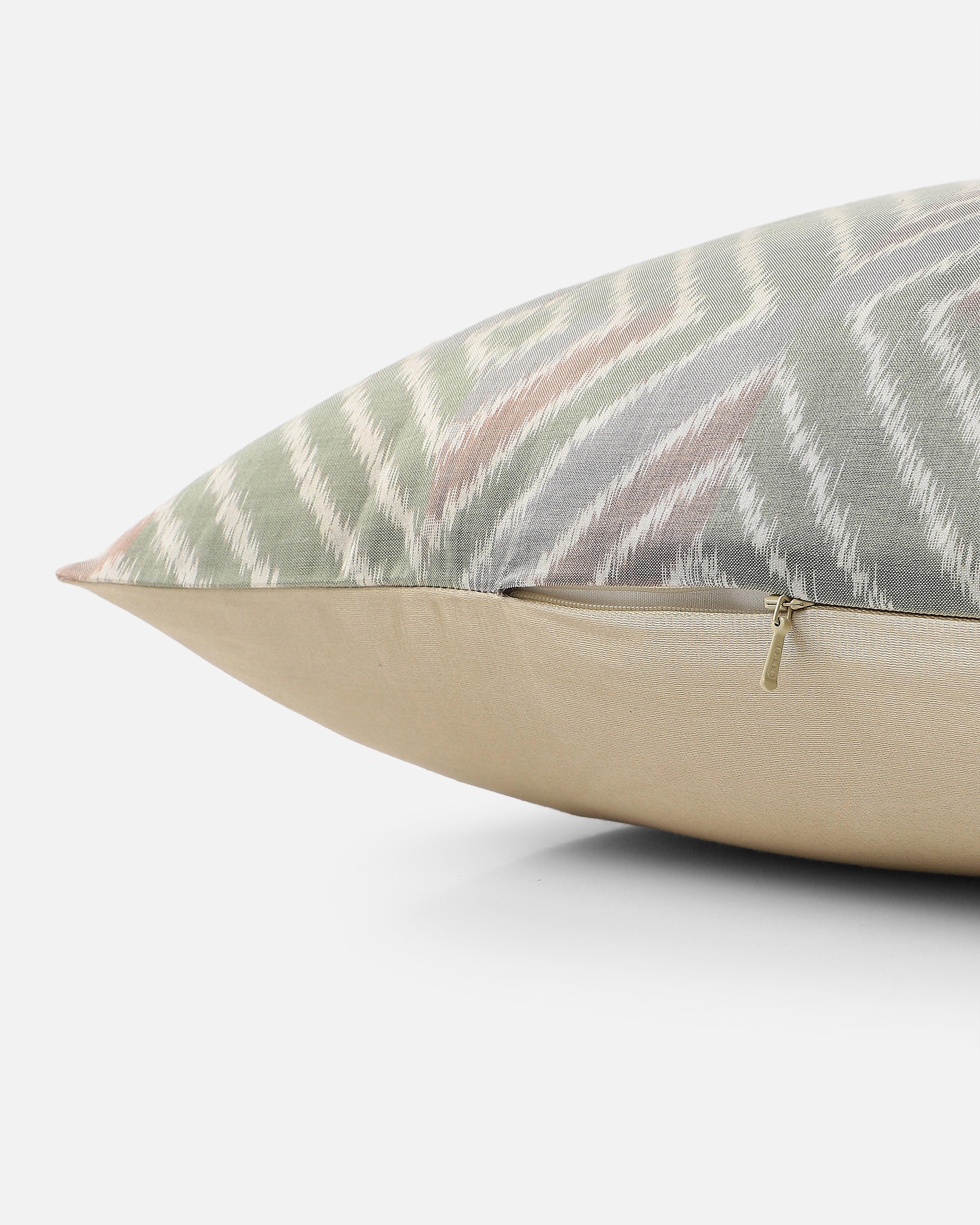 Sahitya Pochampally Weft Ikat Cotton Silk Cushion Cover