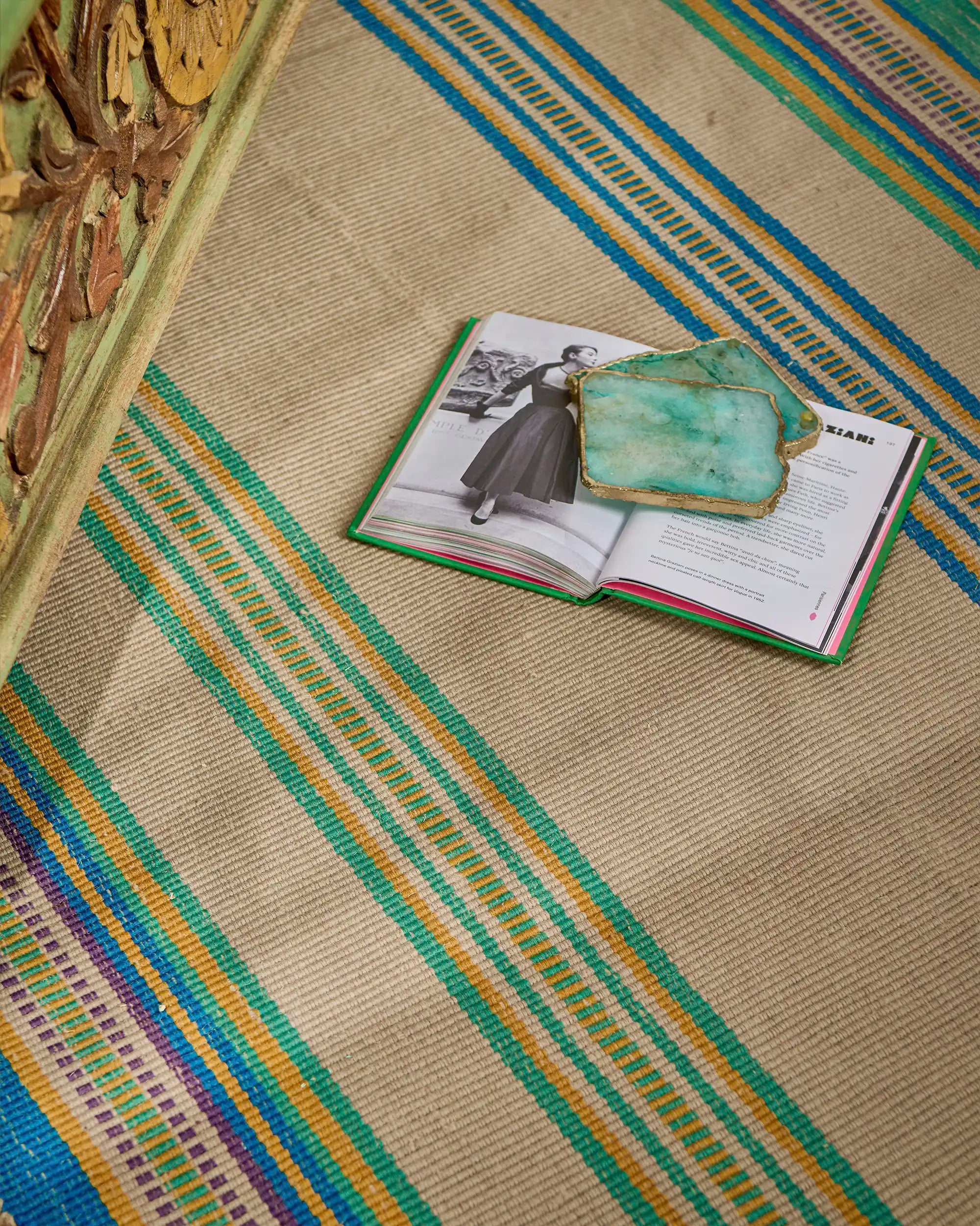 Dhara Bhujodi Extra Weft Woolen Rug