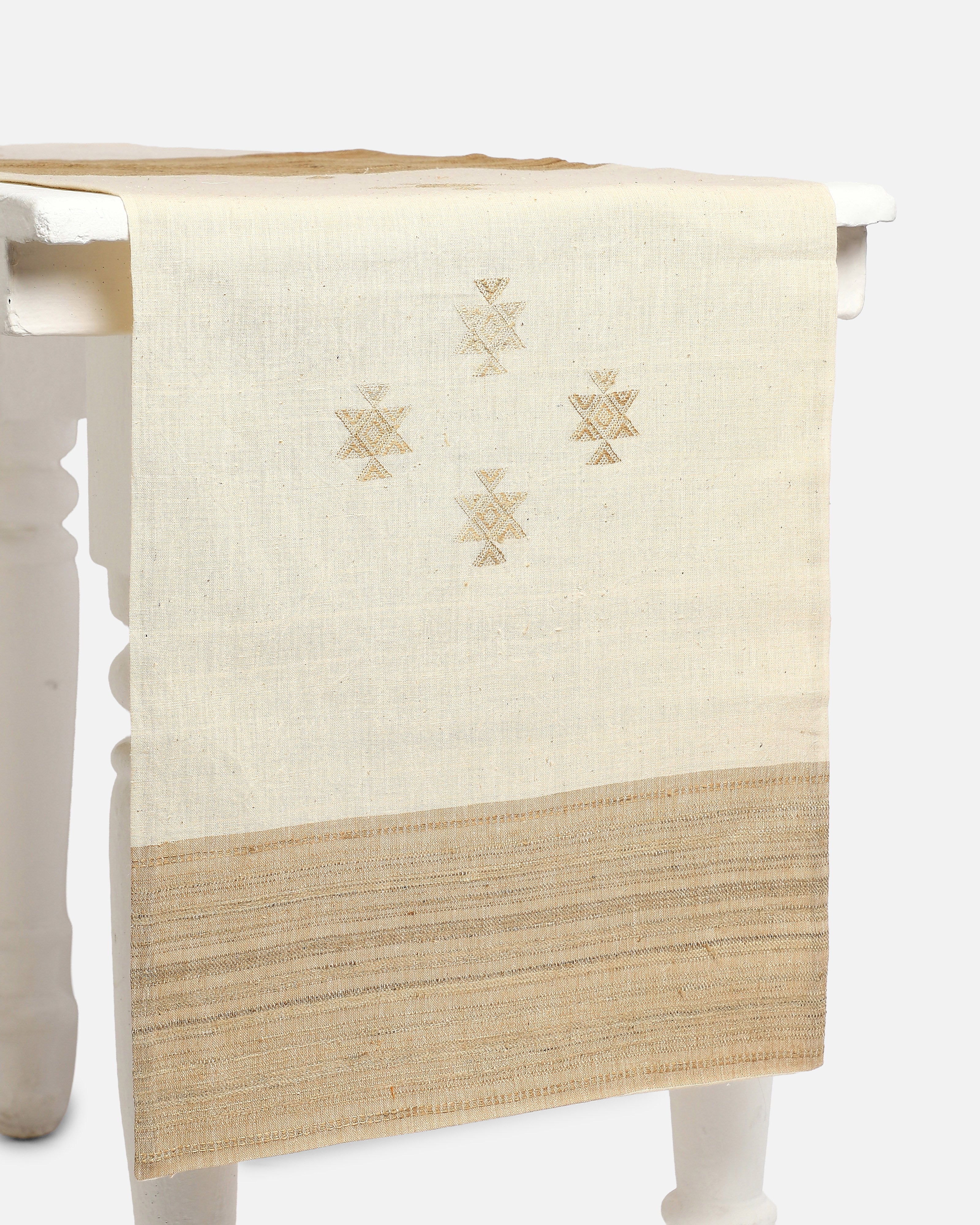 Ashraf Bhujodi Extra Weft Cotton Table Runner