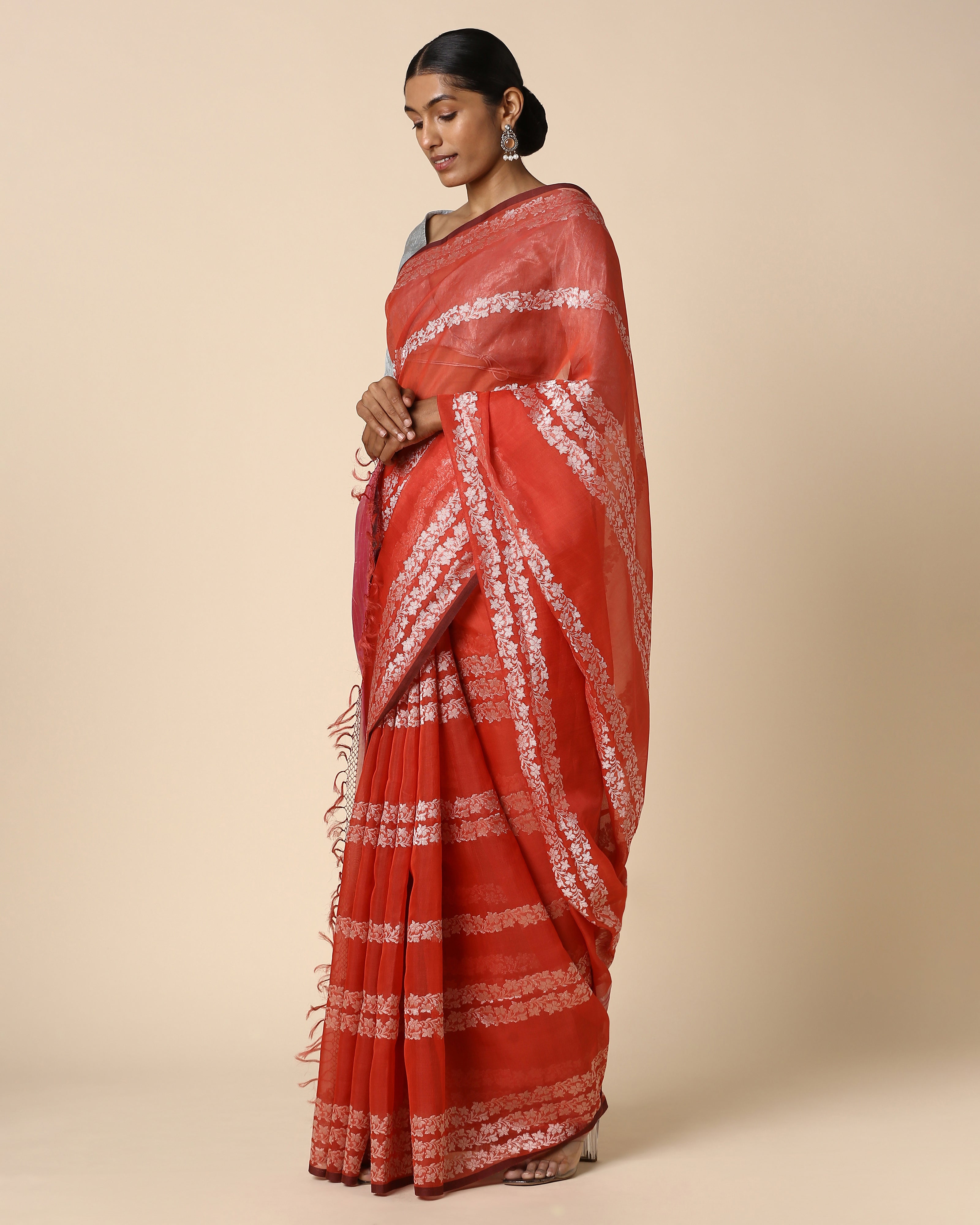 Oomna Banarasi Kadwa Silk Cotton Saree