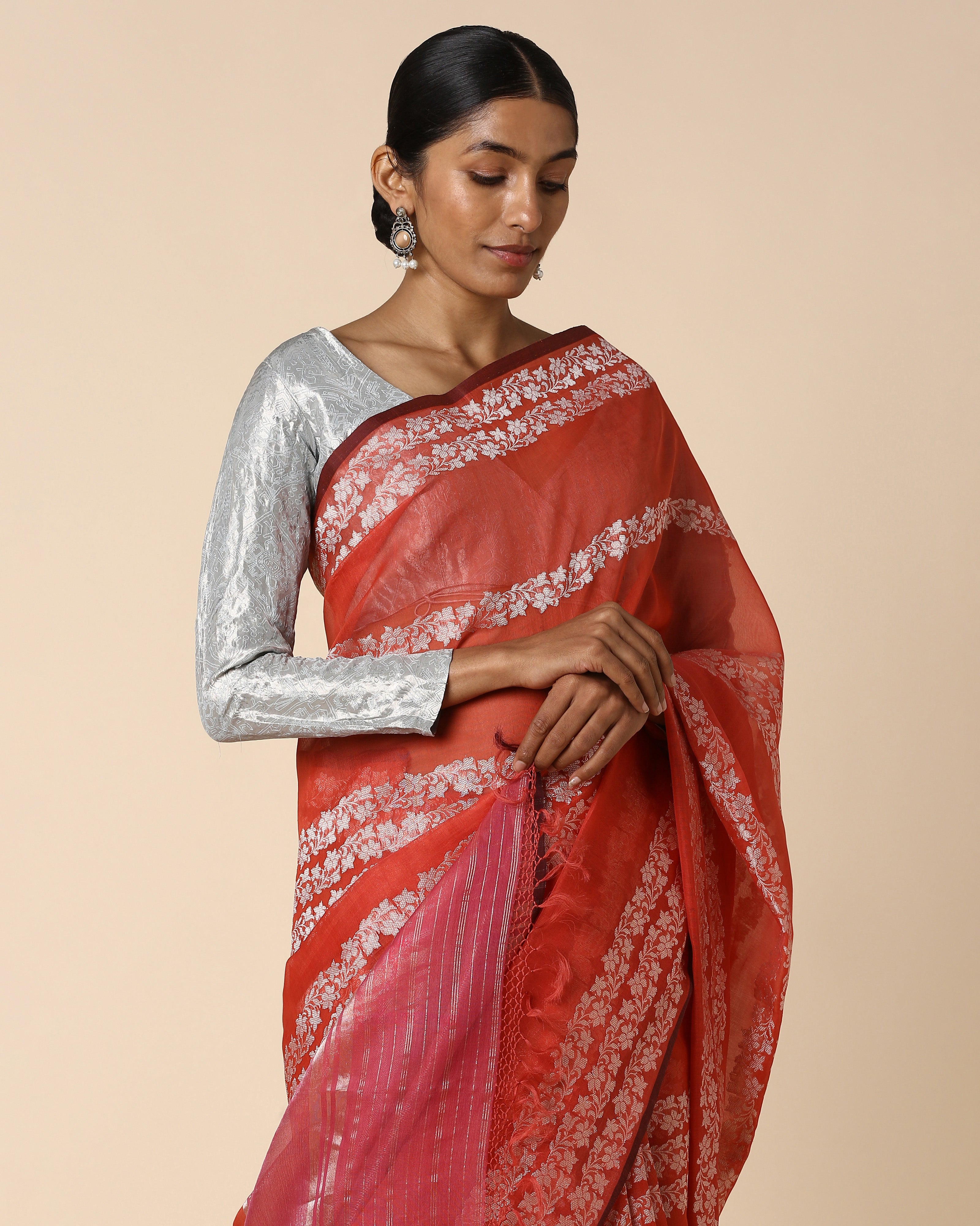 Oomna Banarasi Kadwa Silk Cotton Saree