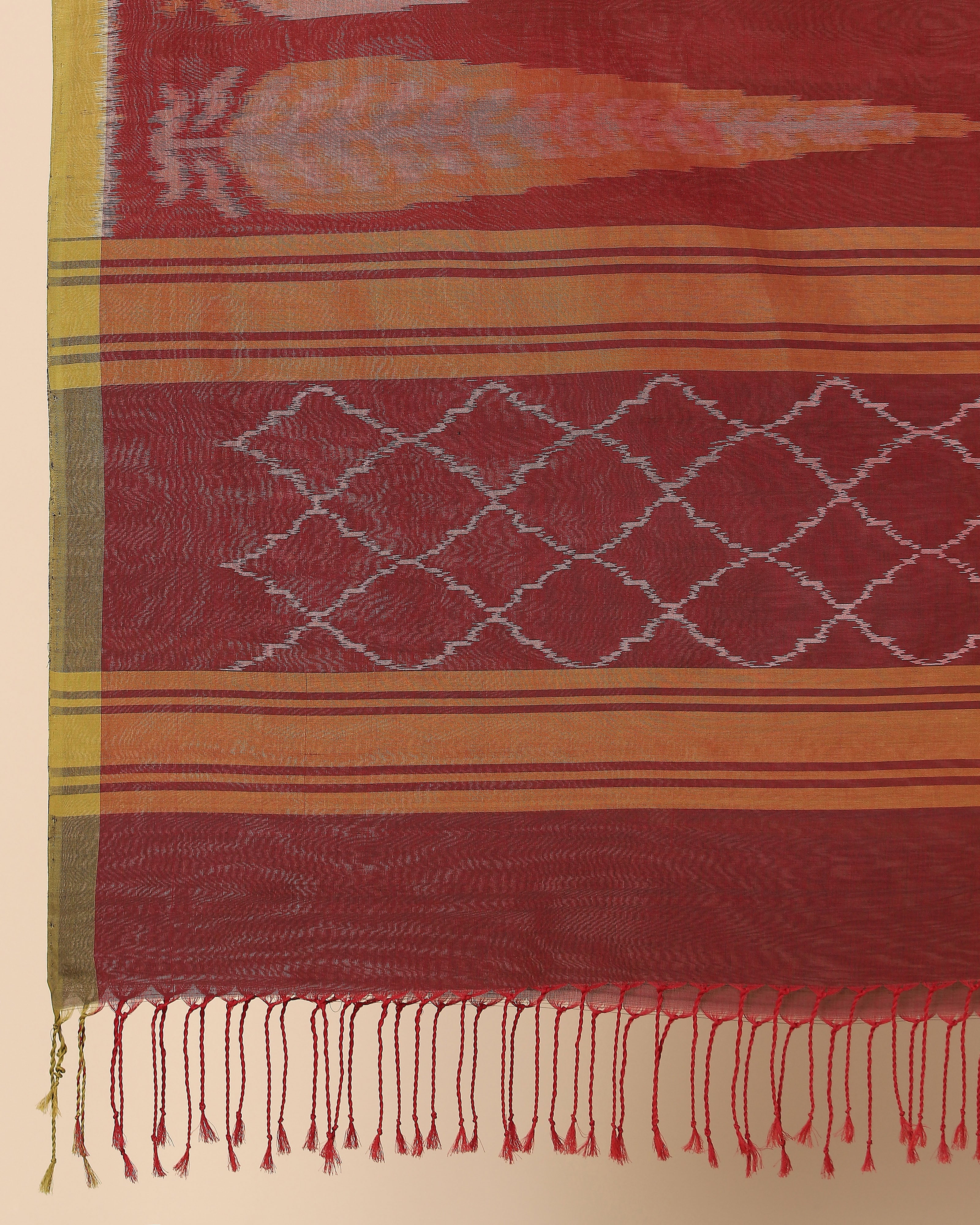 Zeb Pochampally Weft Ikat Cotton Dupatta