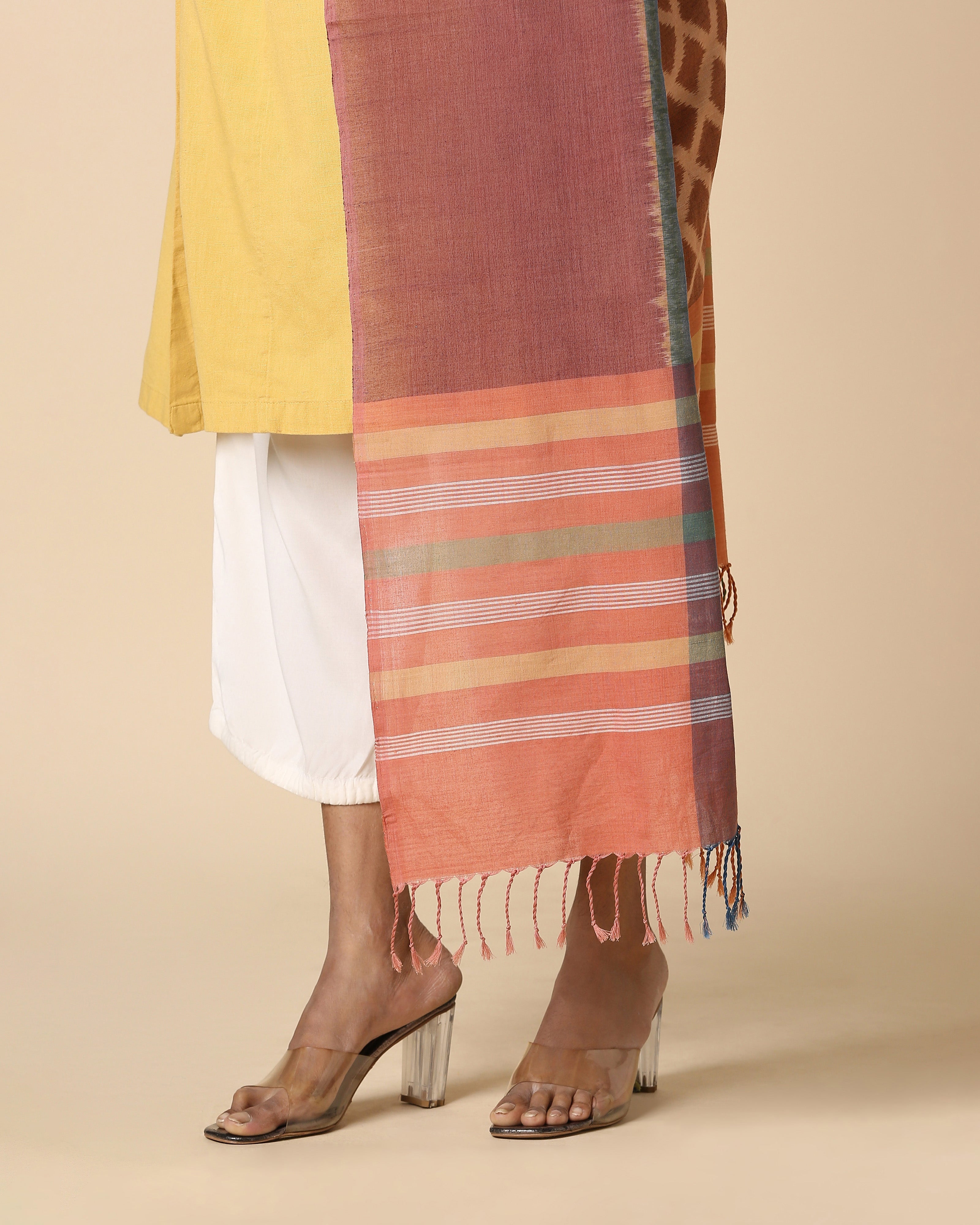 Ramona Pochampally Weft Ikat Cotton Dupatta