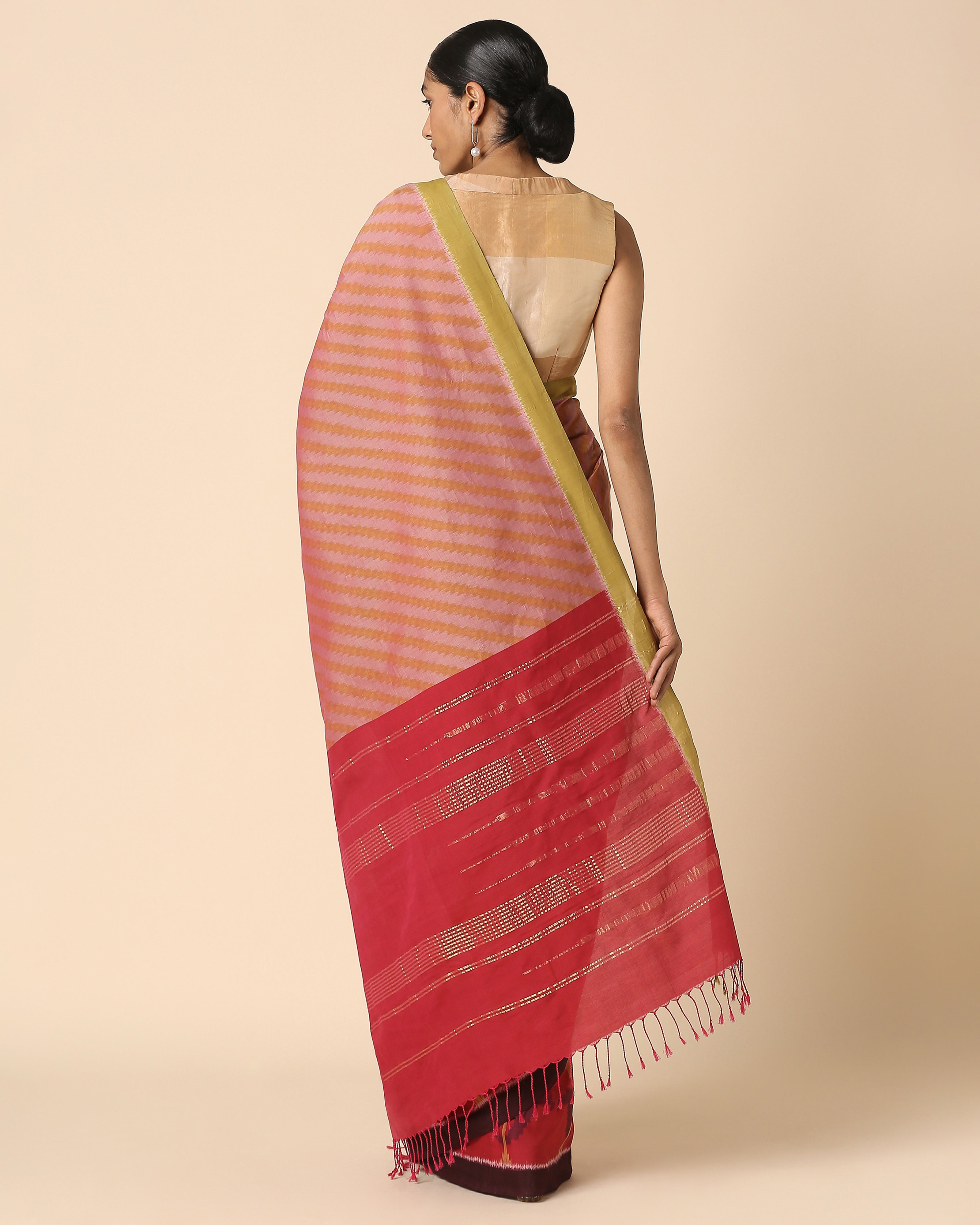 Raaya Pochampally Weft Ikat Cotton Saree