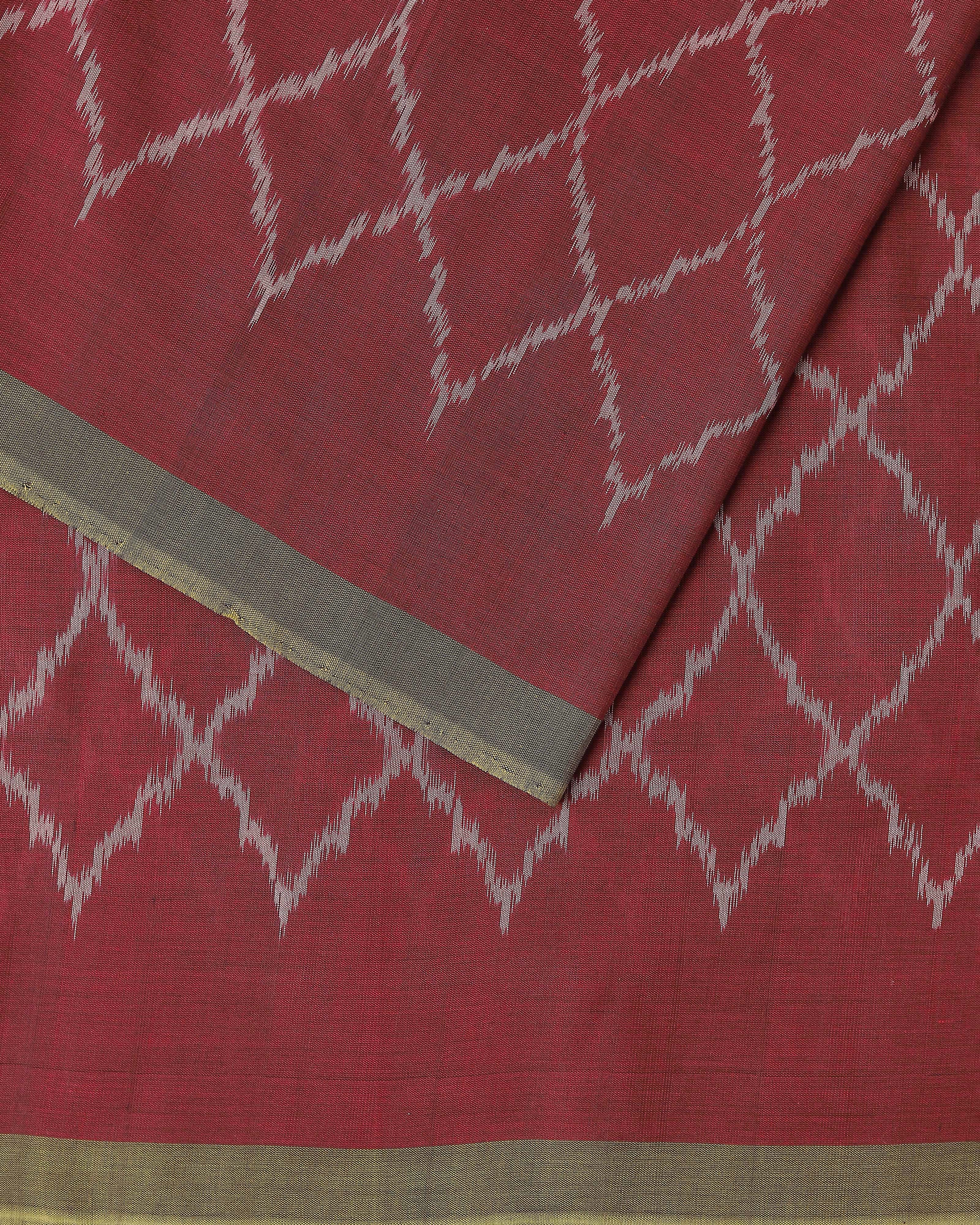 Zeb Pochampally Weft Ikat Cotton Saree