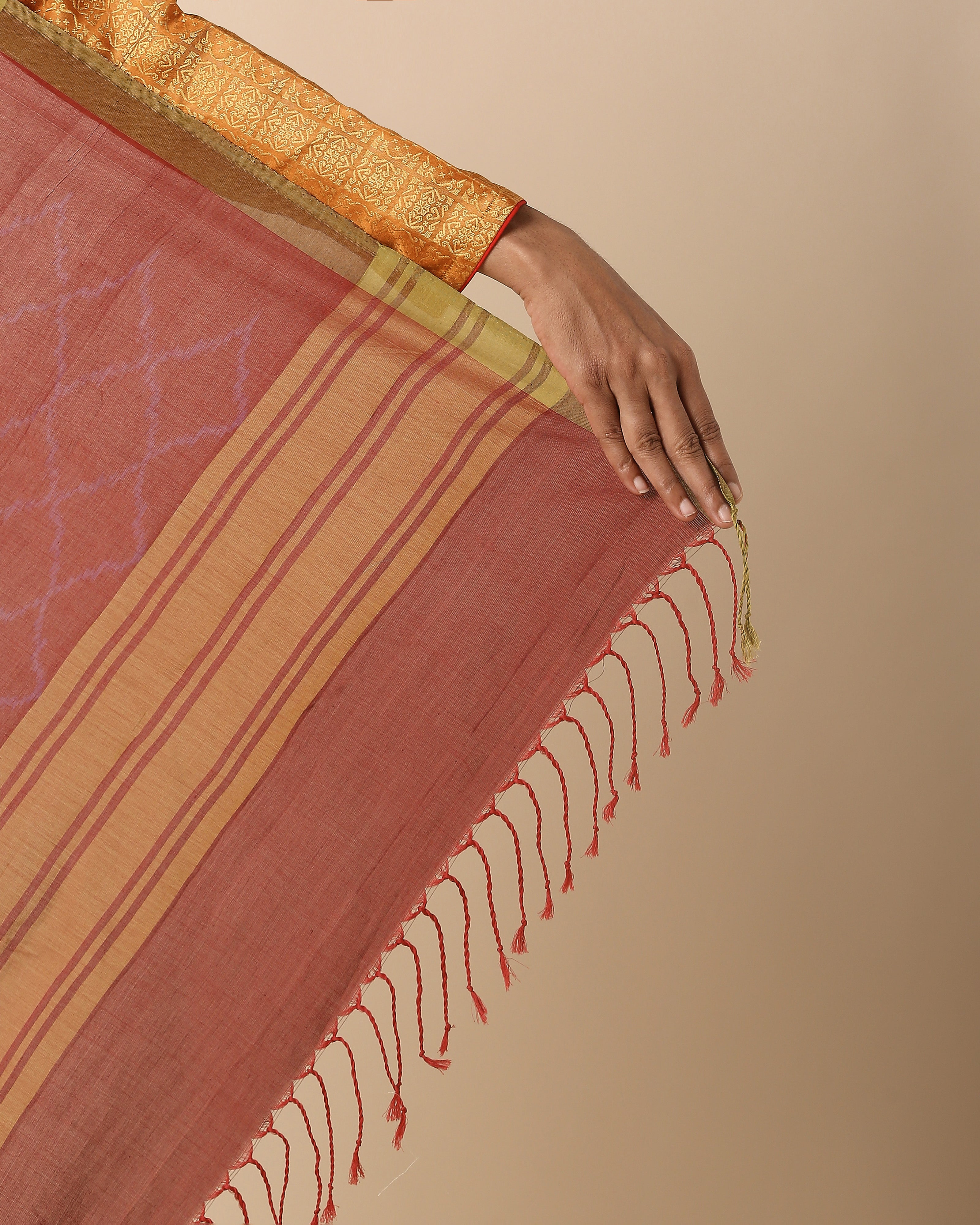 Zeb Pochampally Weft Ikat Cotton Saree