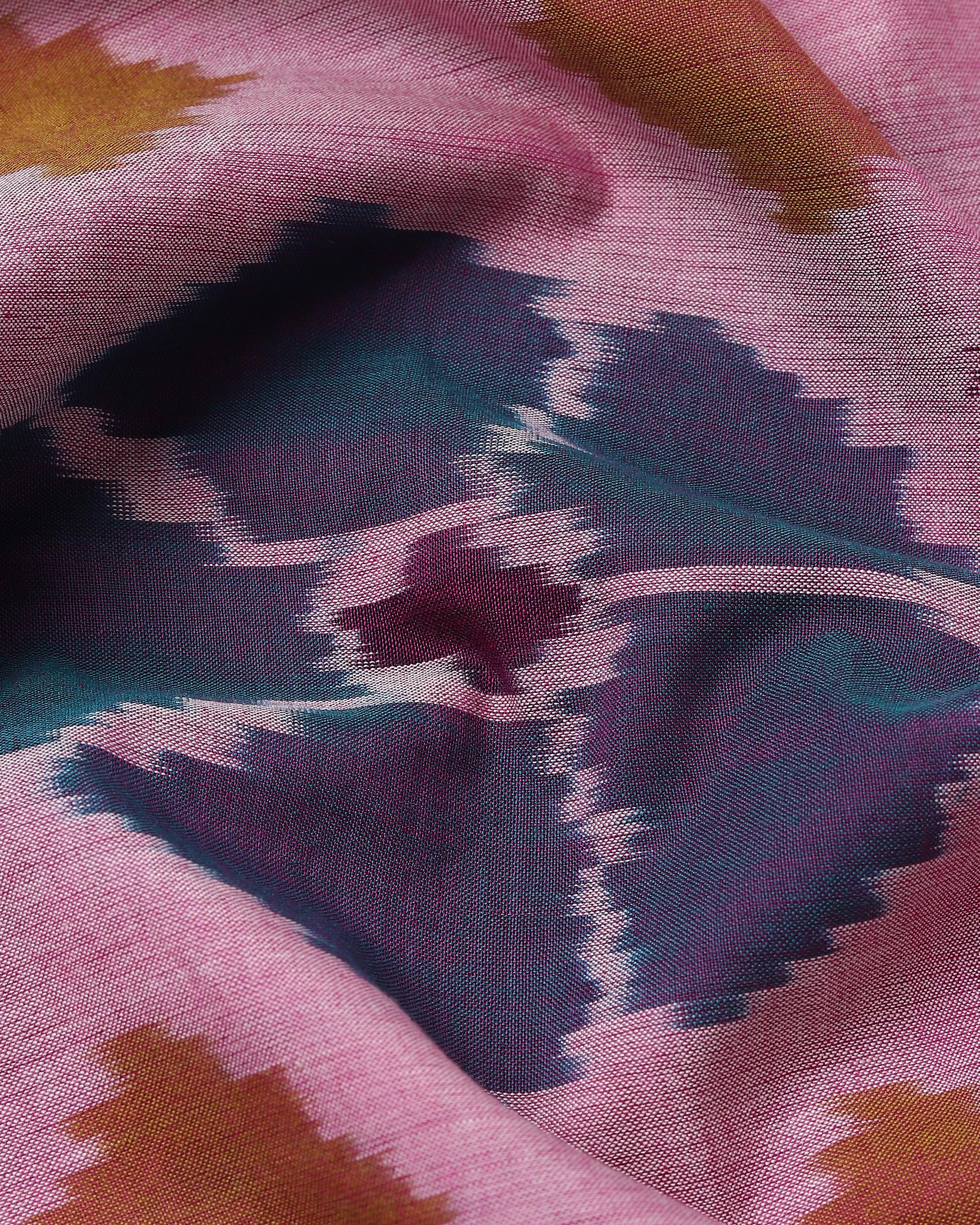 Esta Pochampally Warp Ikat Cotton Saree