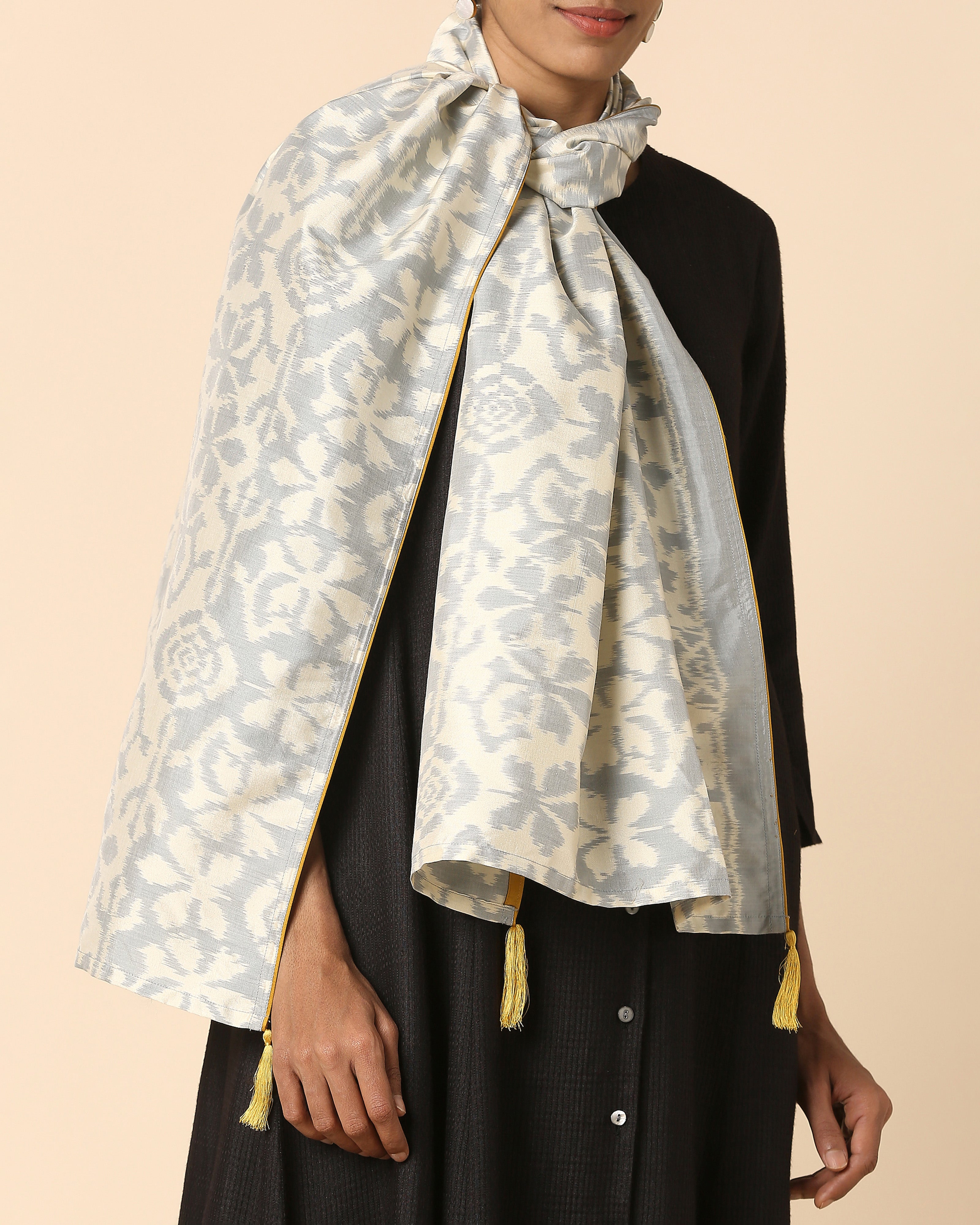 Zoya Pochampally Weft Ikat Cotton Silk Stole