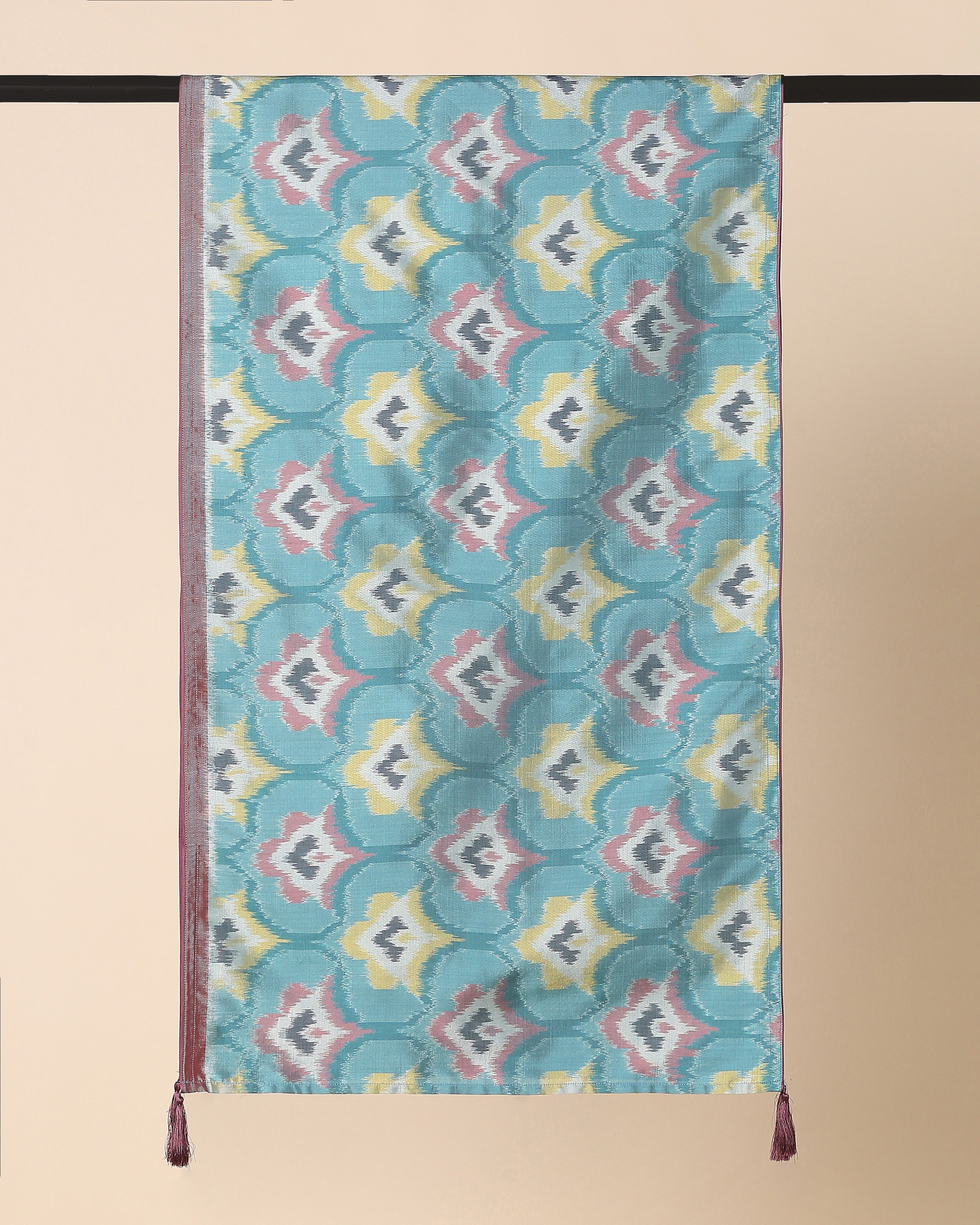 Manali Pochampally Weft Ikat Silk Cotton Stole
