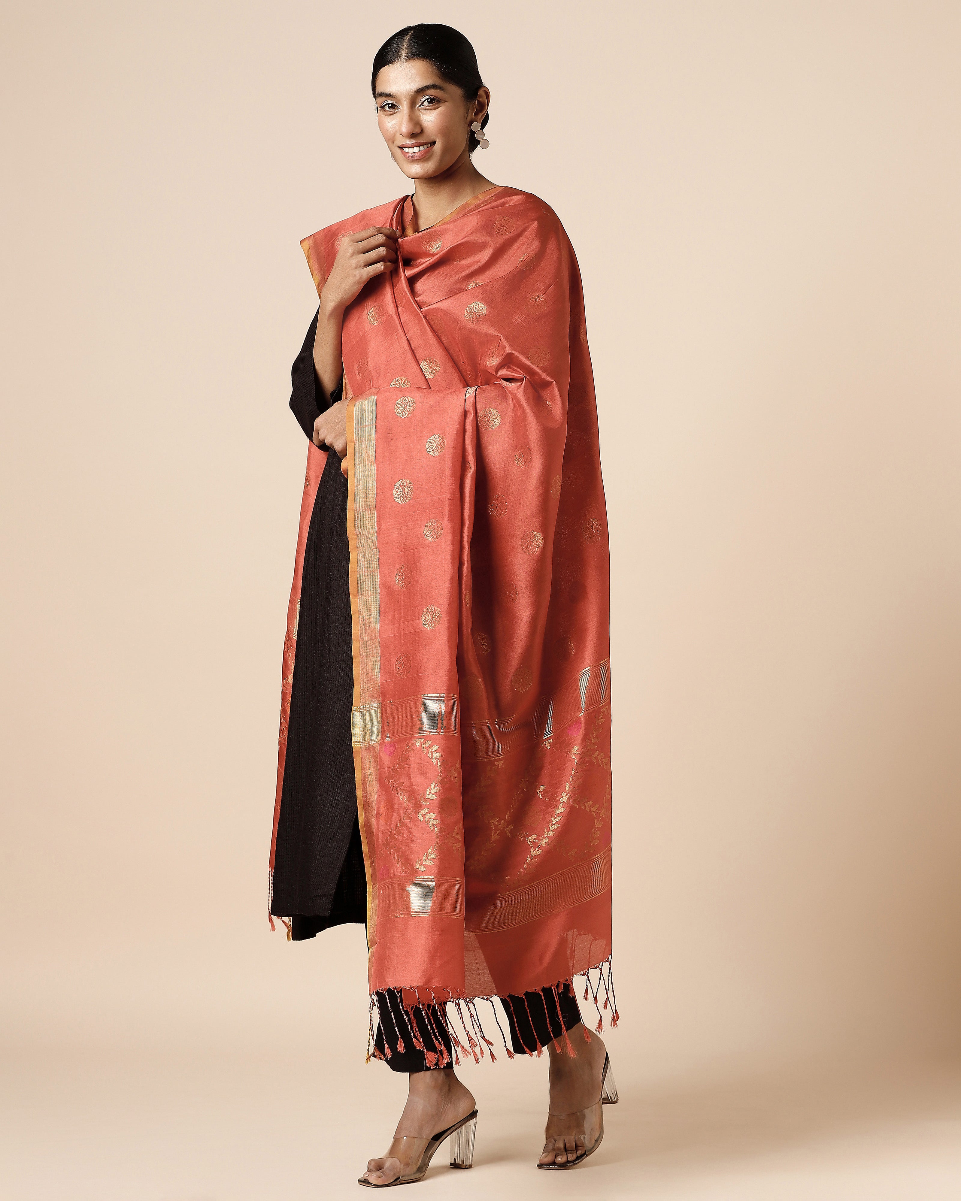 Parv Uppada Jamdani Silk Dupatta