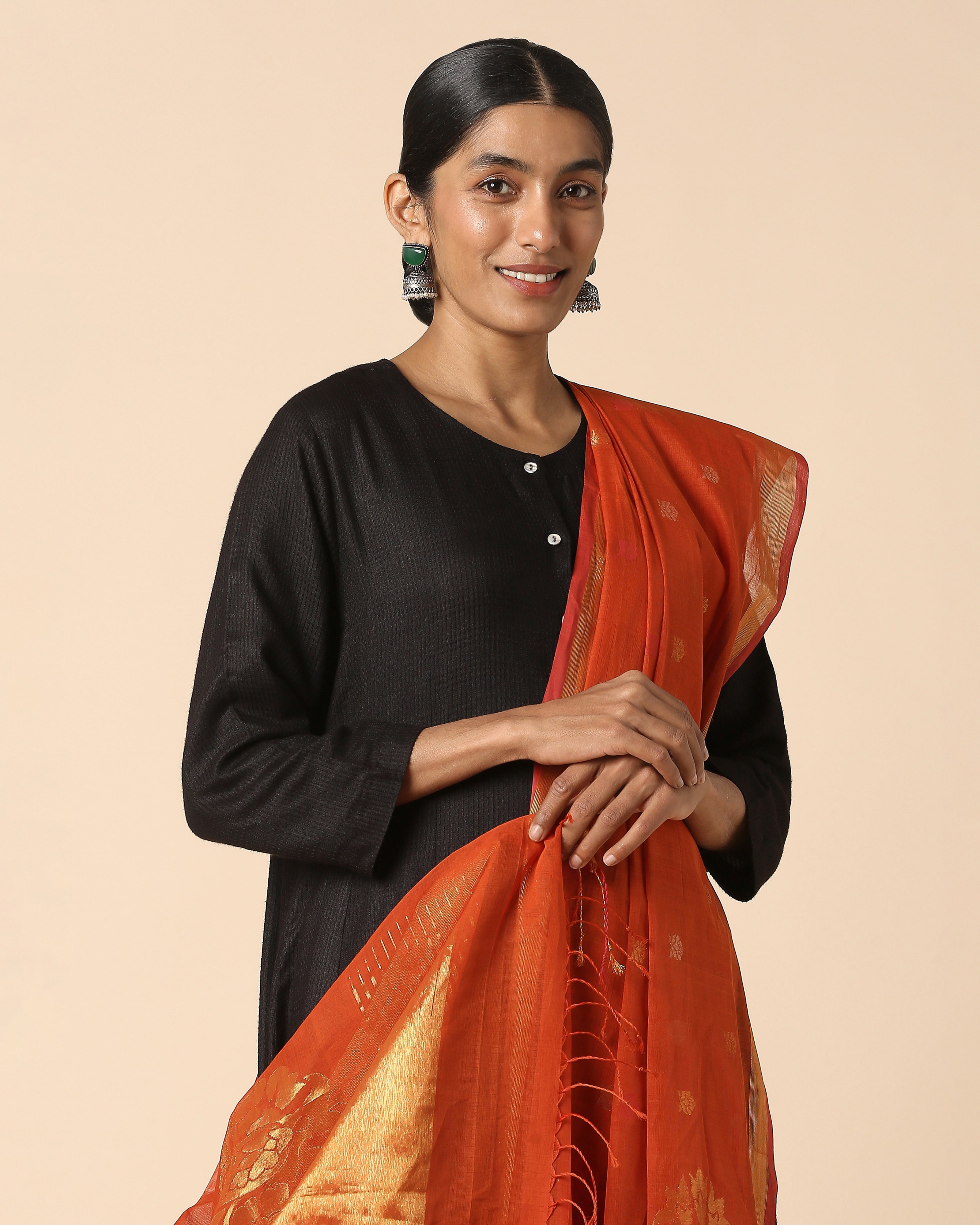Raman Uppada Jamdani Cotton Dupatta