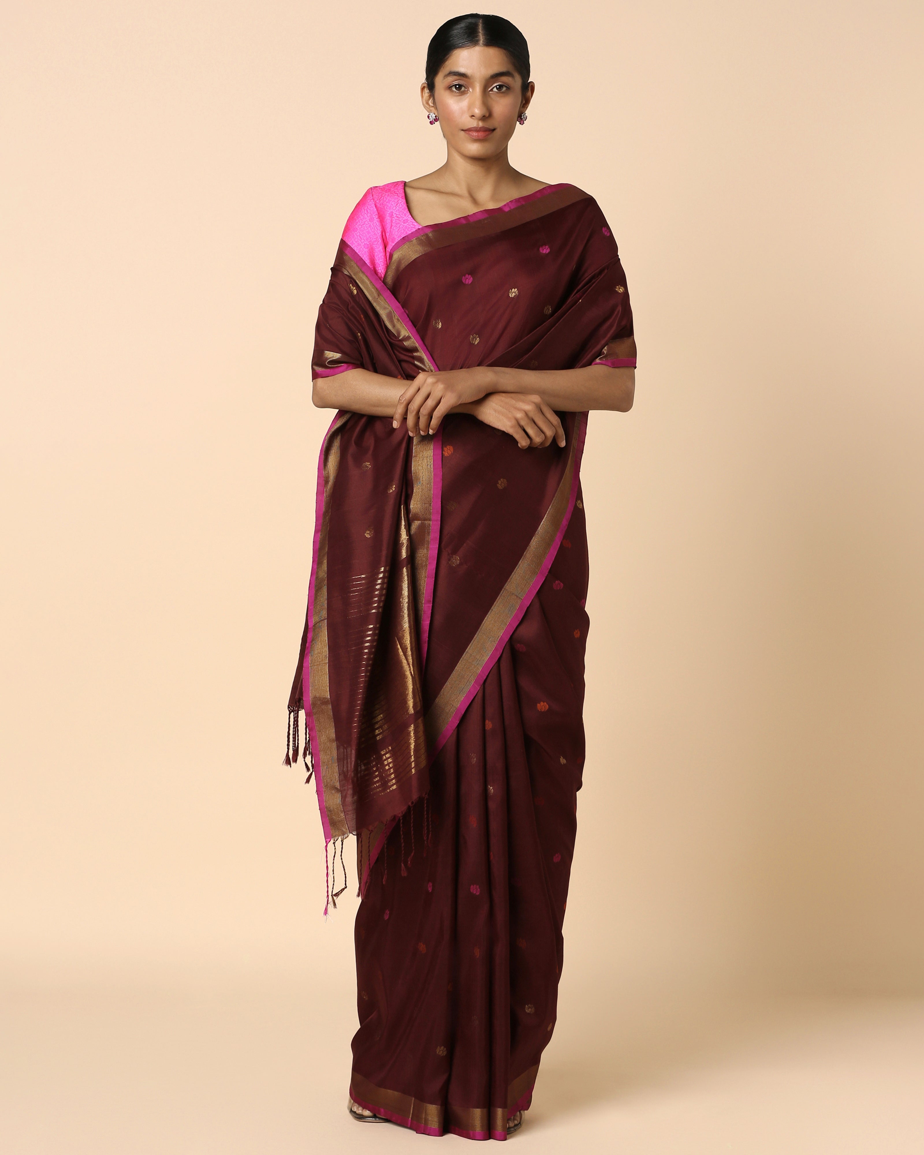 Rizvi Uppada Jamdani Silk Saree