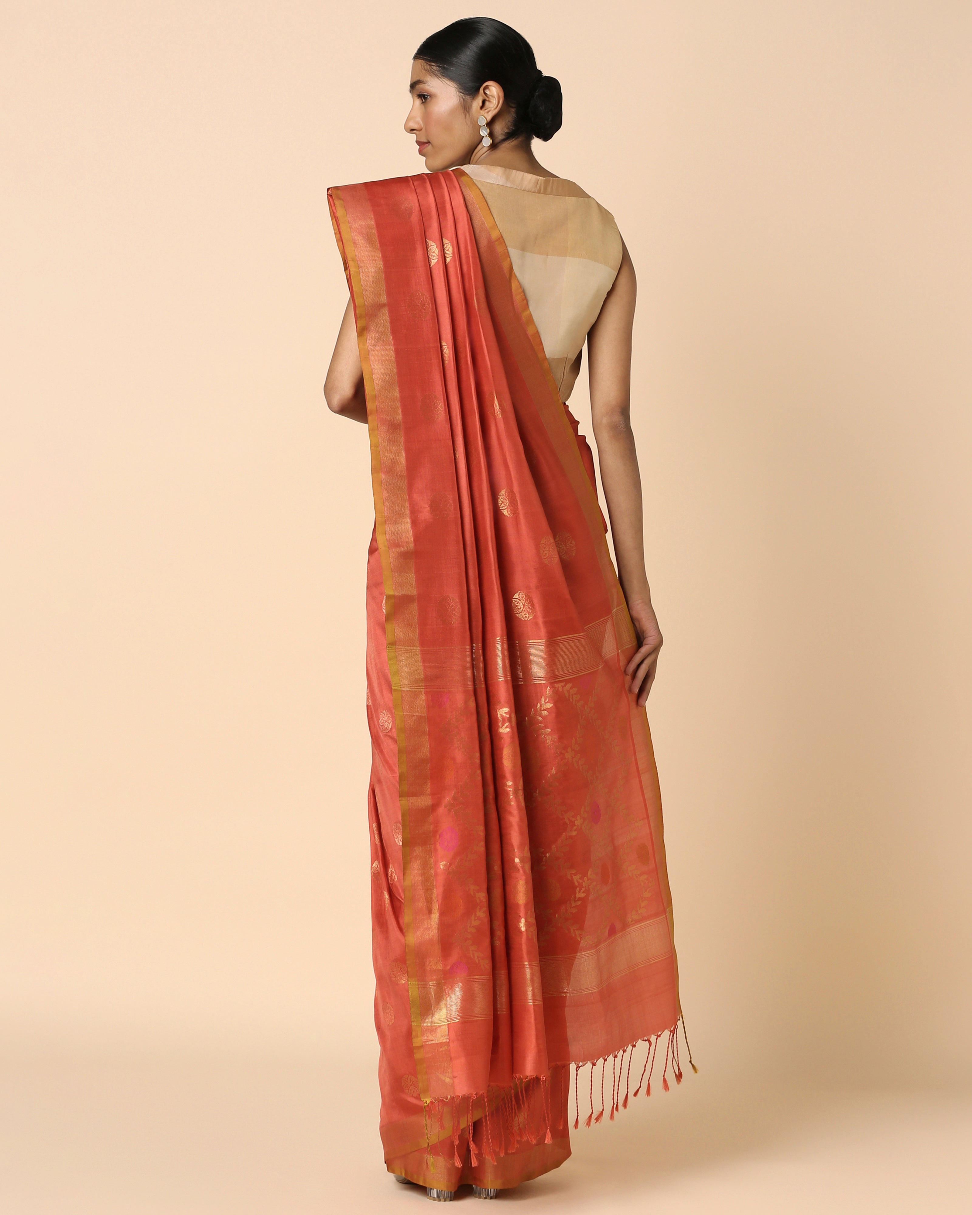 Parv Uppada Jamdani Silk Saree
