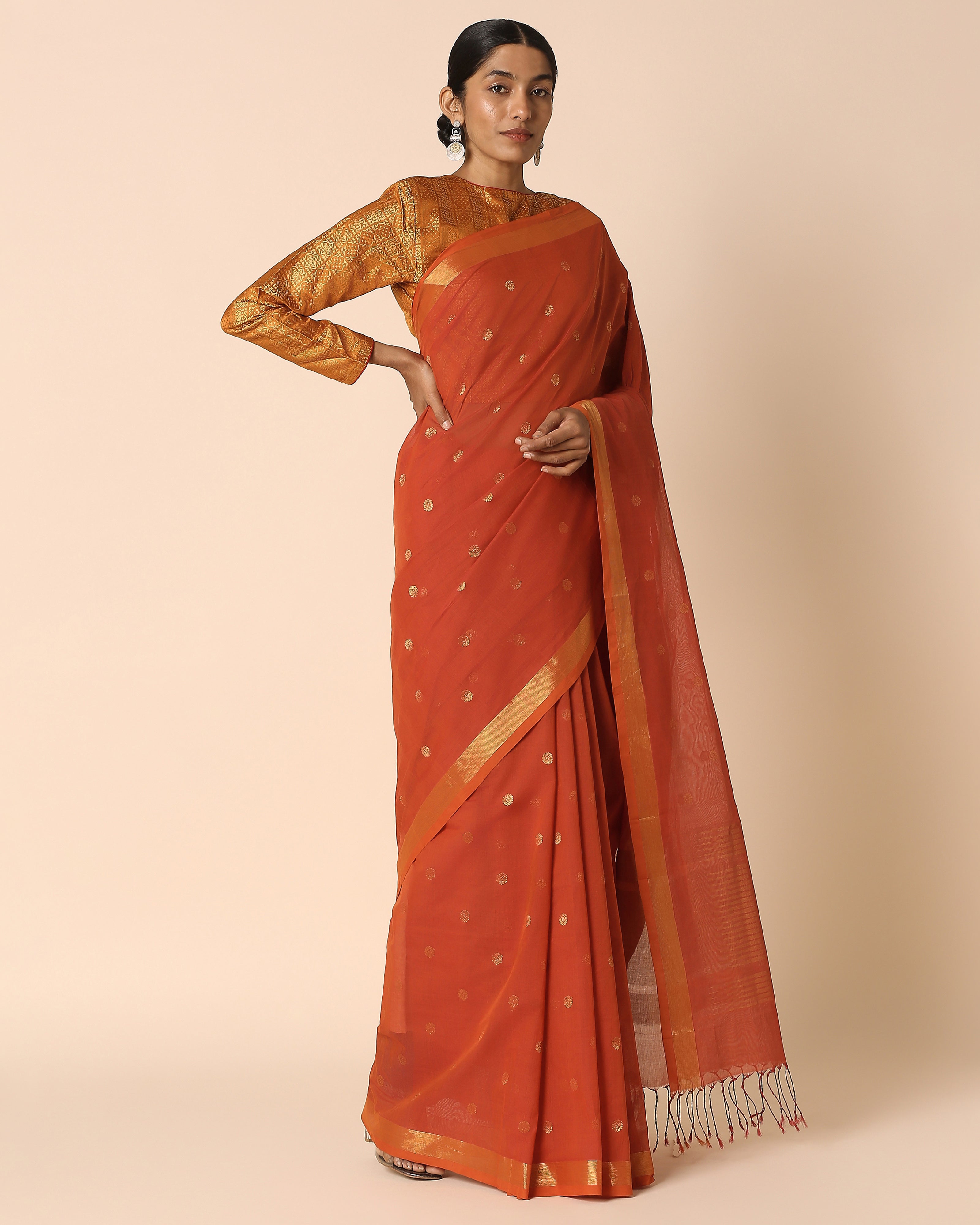 Sierra Uppada Jamdani Cotton Saree