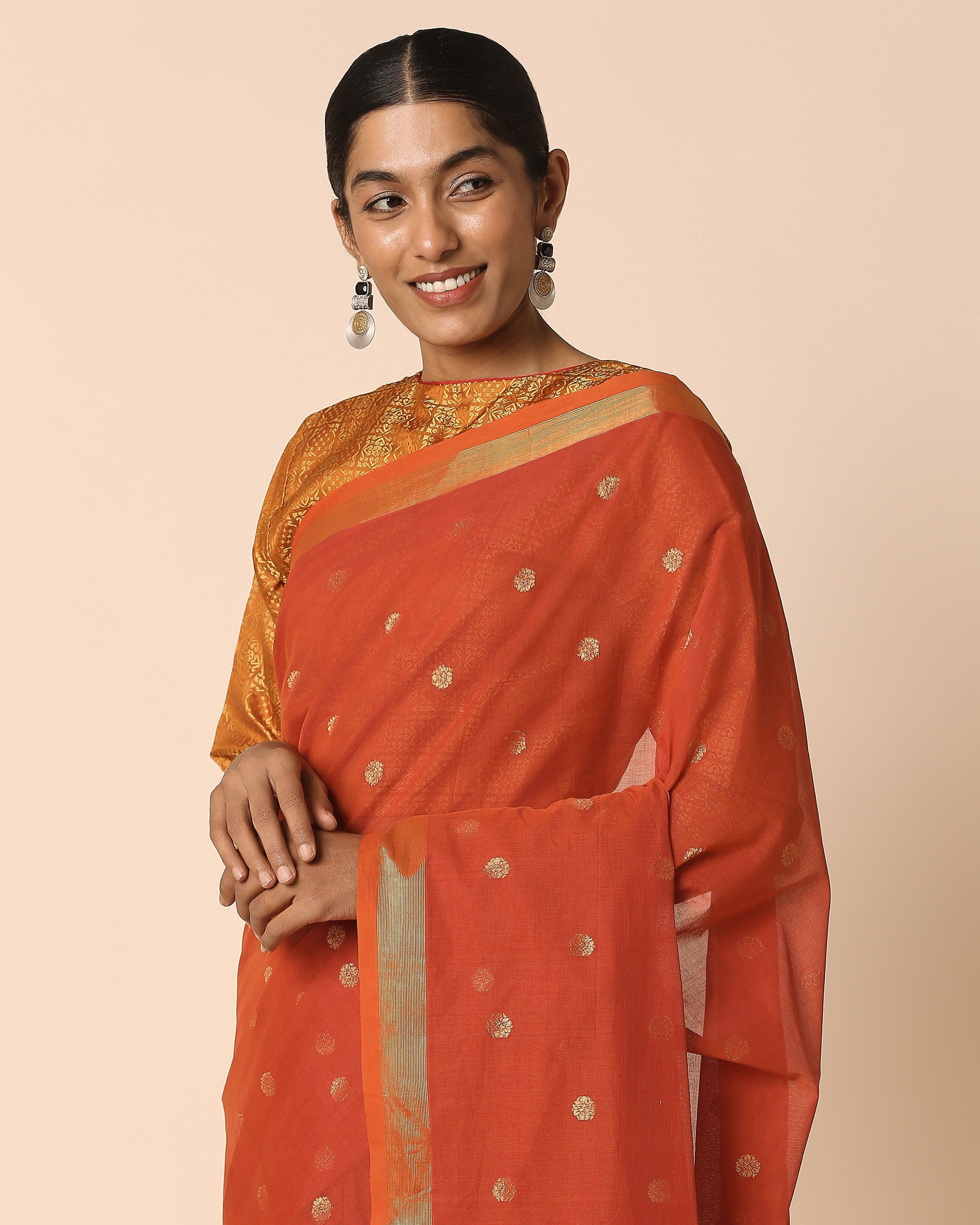 Sierra Uppada Jamdani Cotton Saree