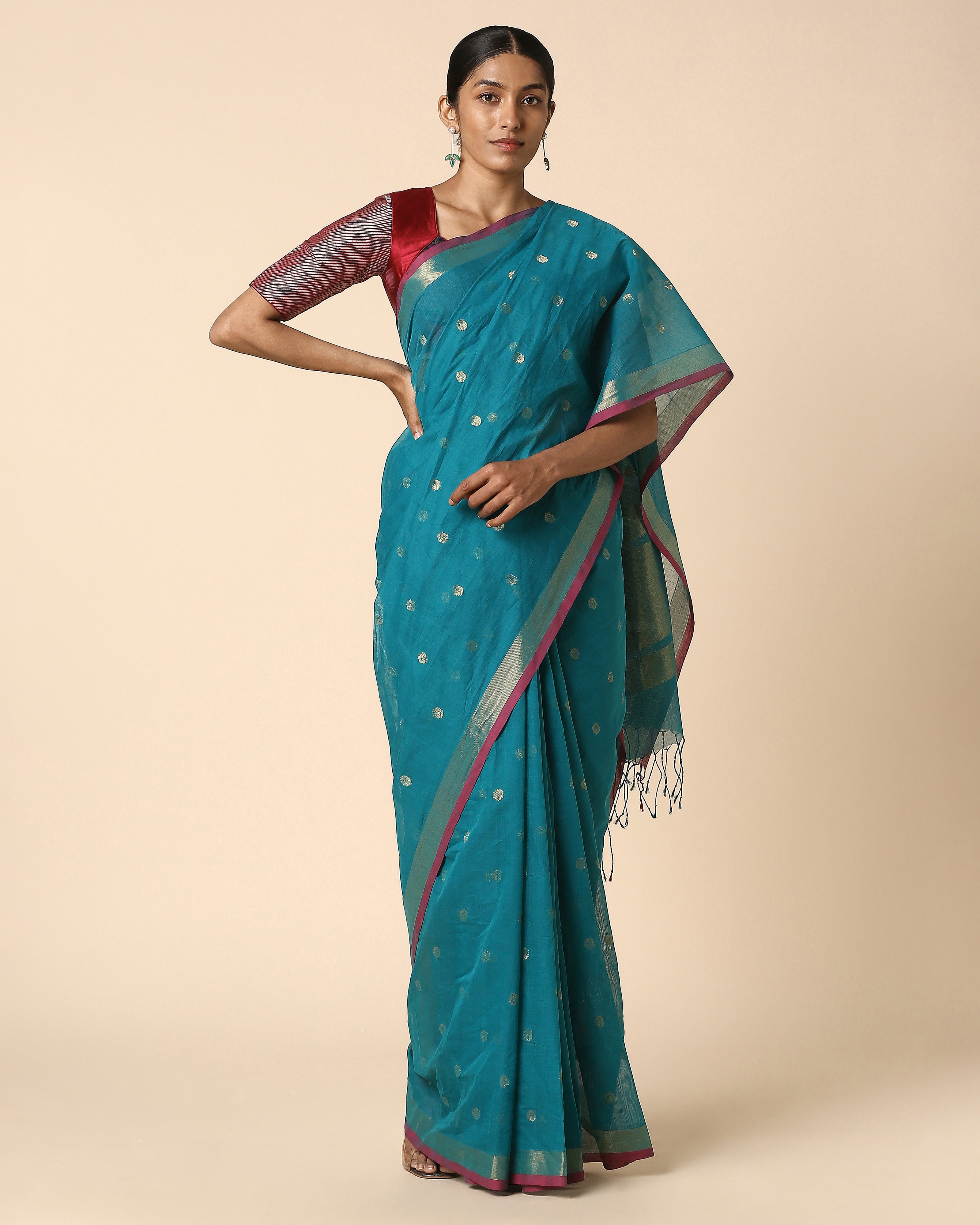 Sierra Uppada Jamdani Cotton Saree