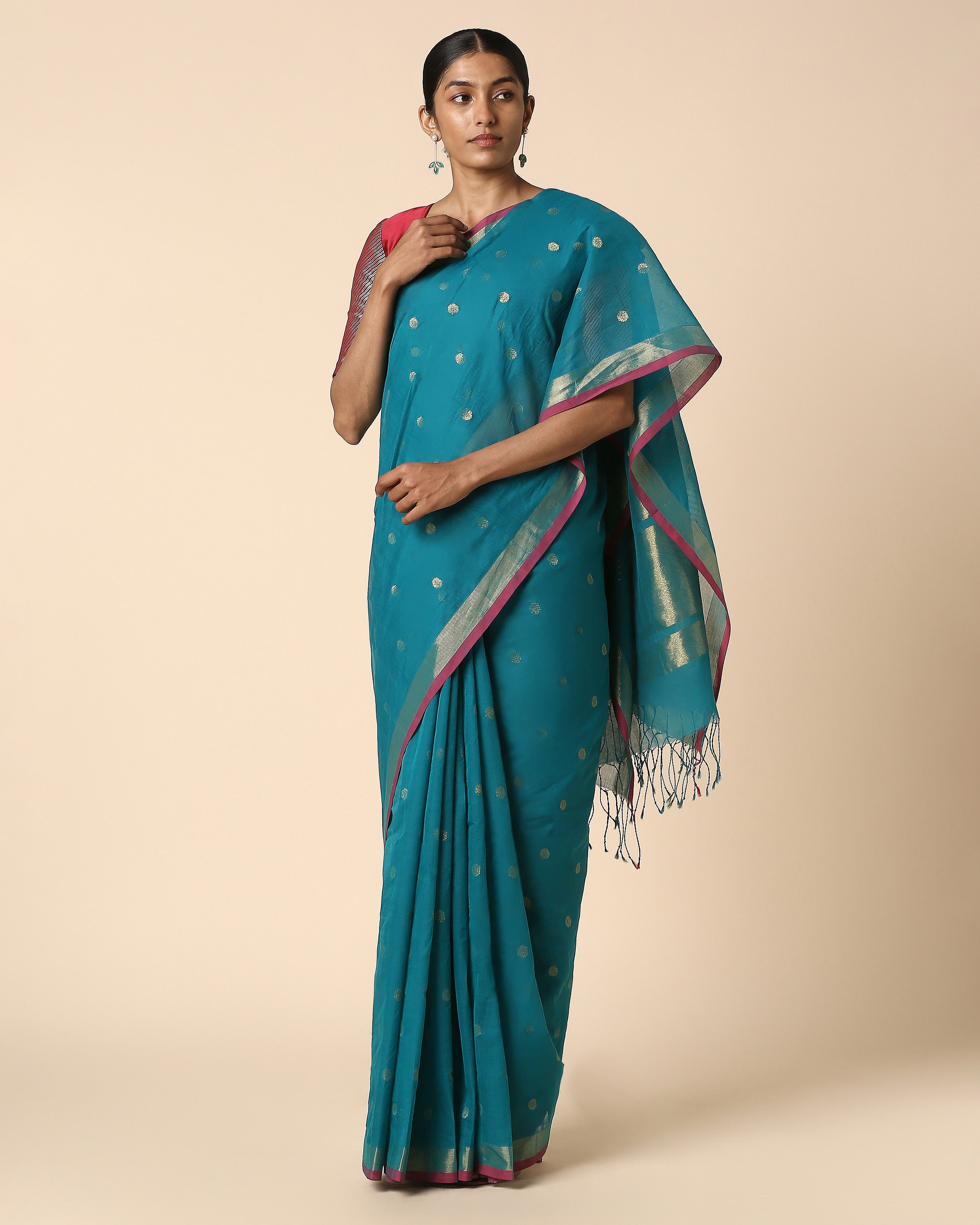 Sierra Uppada Jamdani Cotton Saree