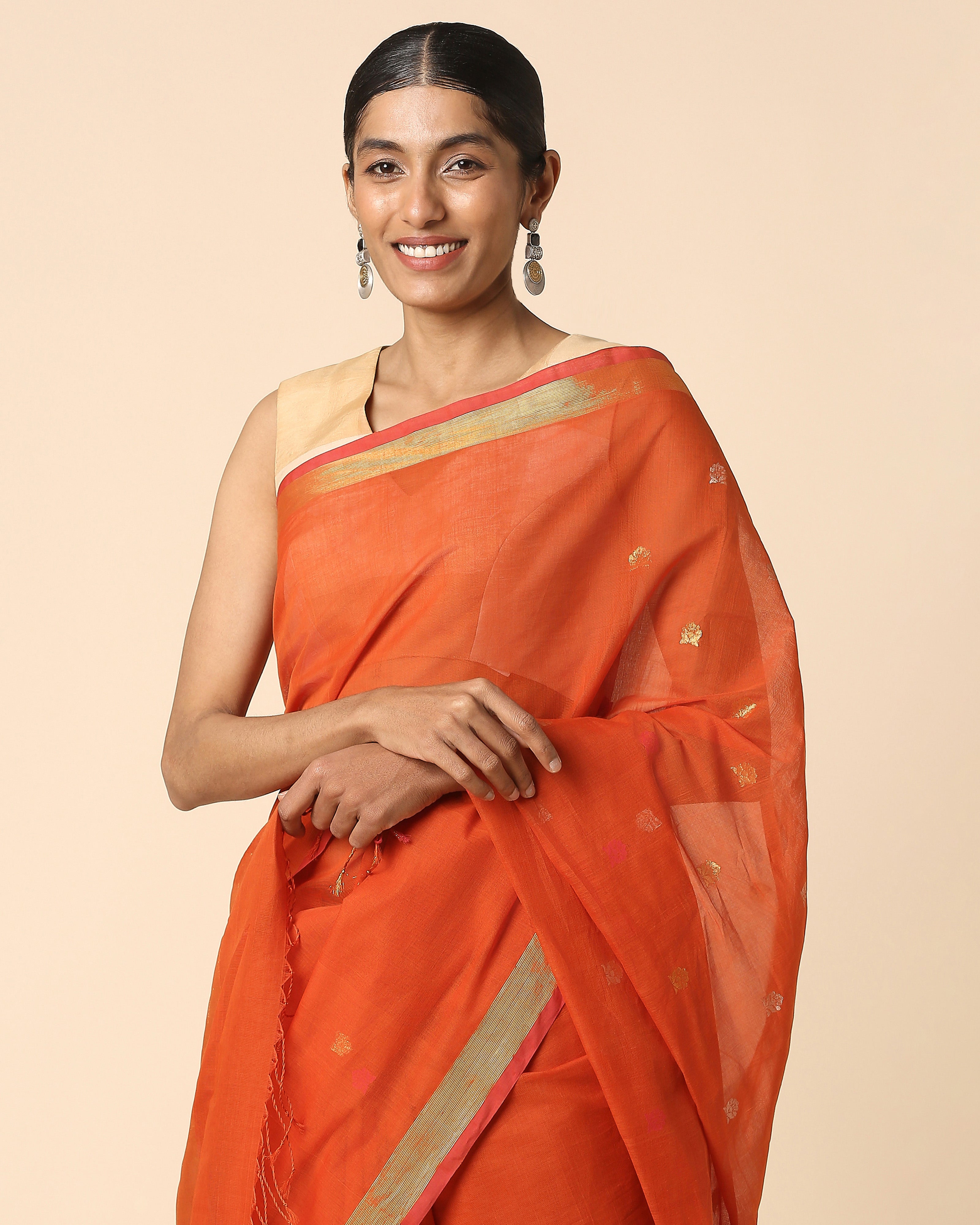 Raman Uppada Jamdani Cotton Saree