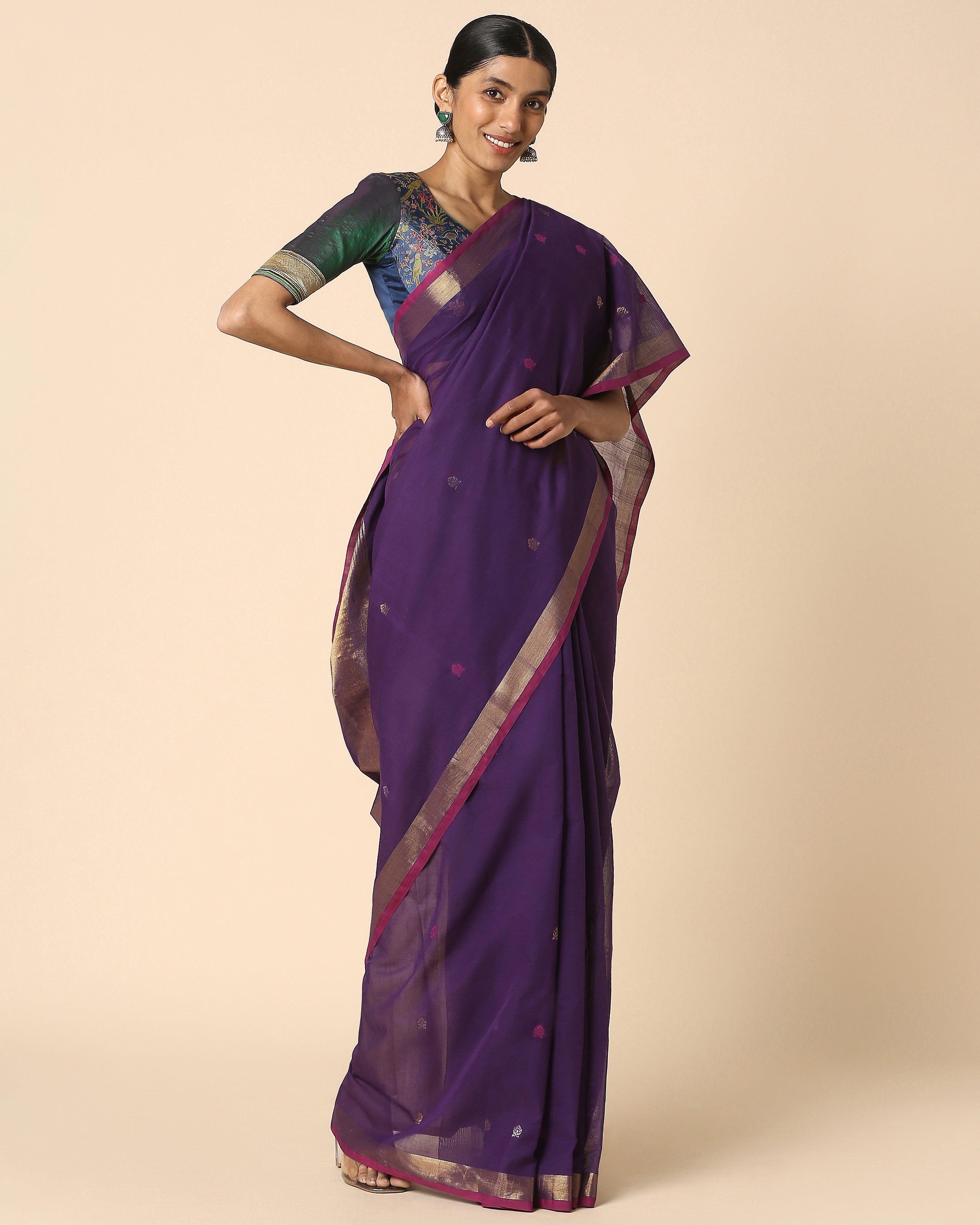 Raman Uppada Jamdani Cotton Saree