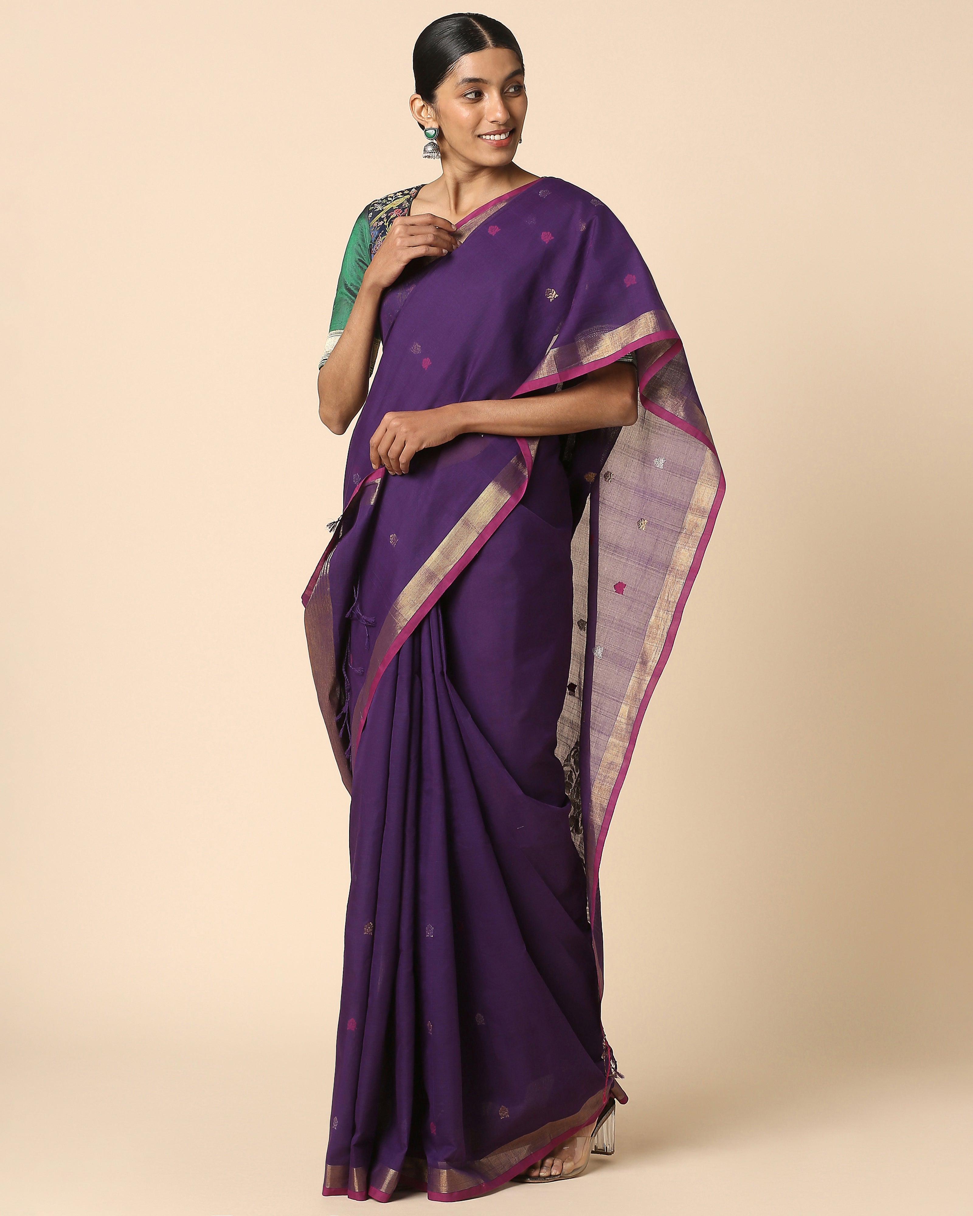 Raman Uppada Jamdani Cotton Saree