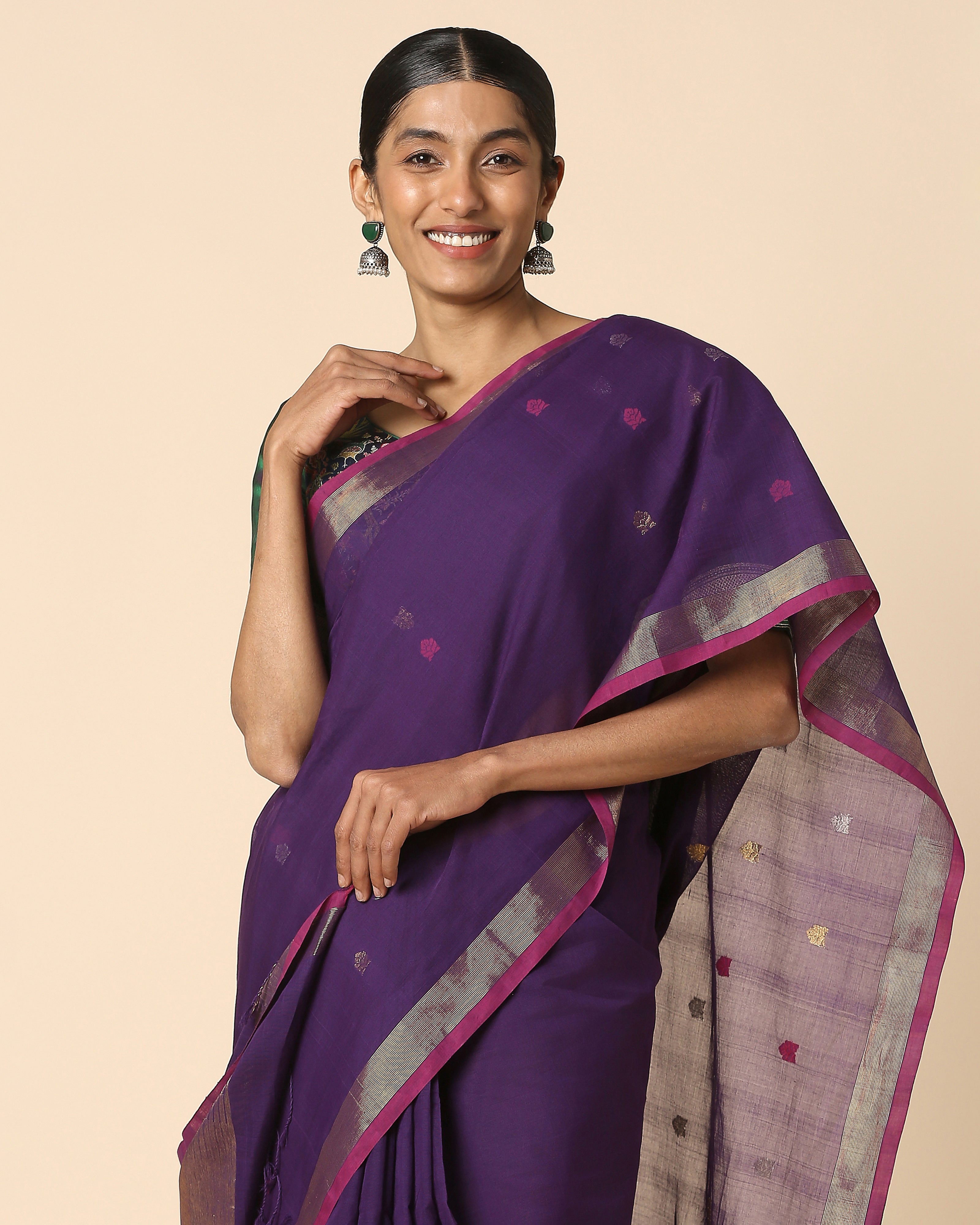Raman Uppada Jamdani Cotton Saree