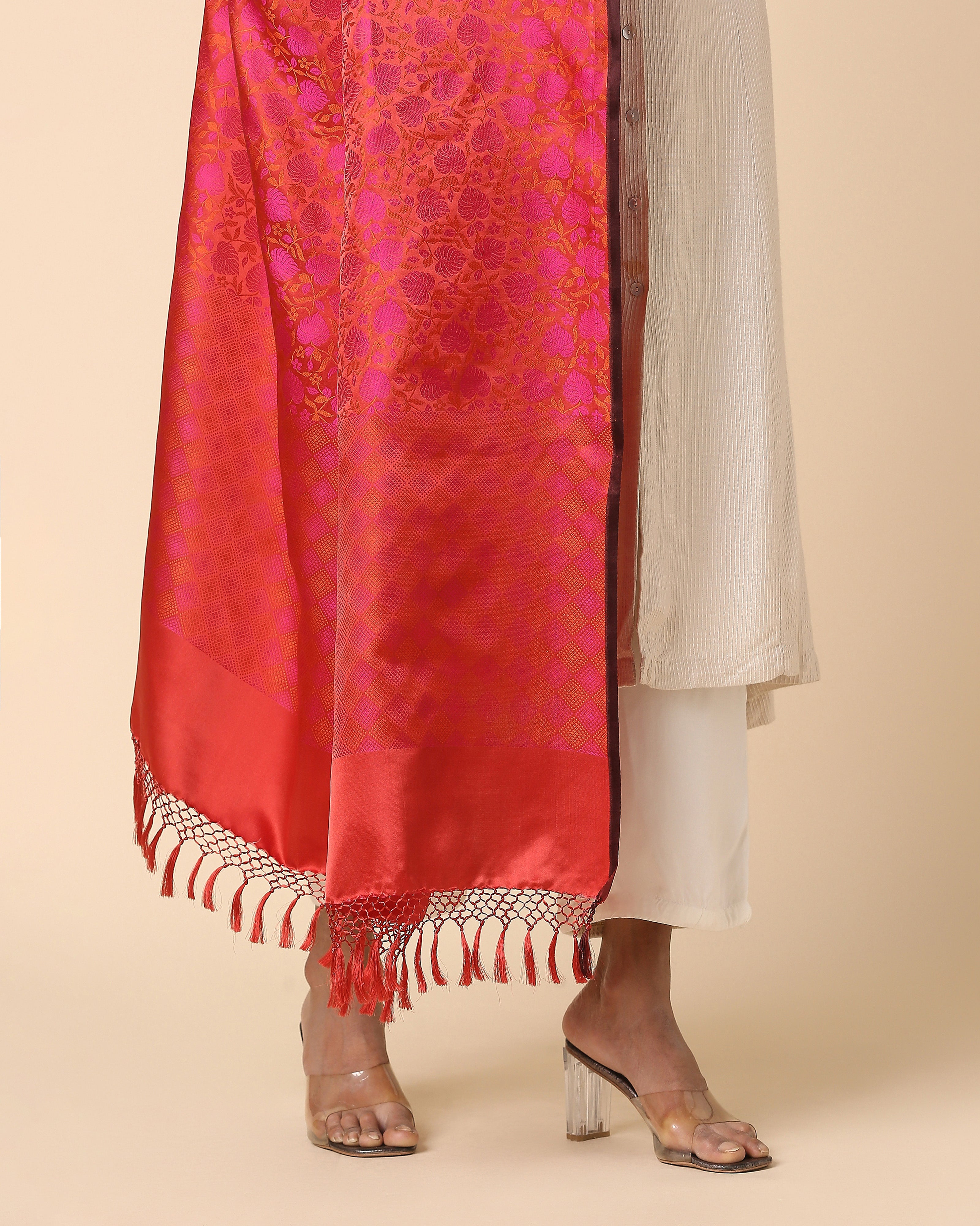 Martha Banarasi Tanchoi Silk Dupatta