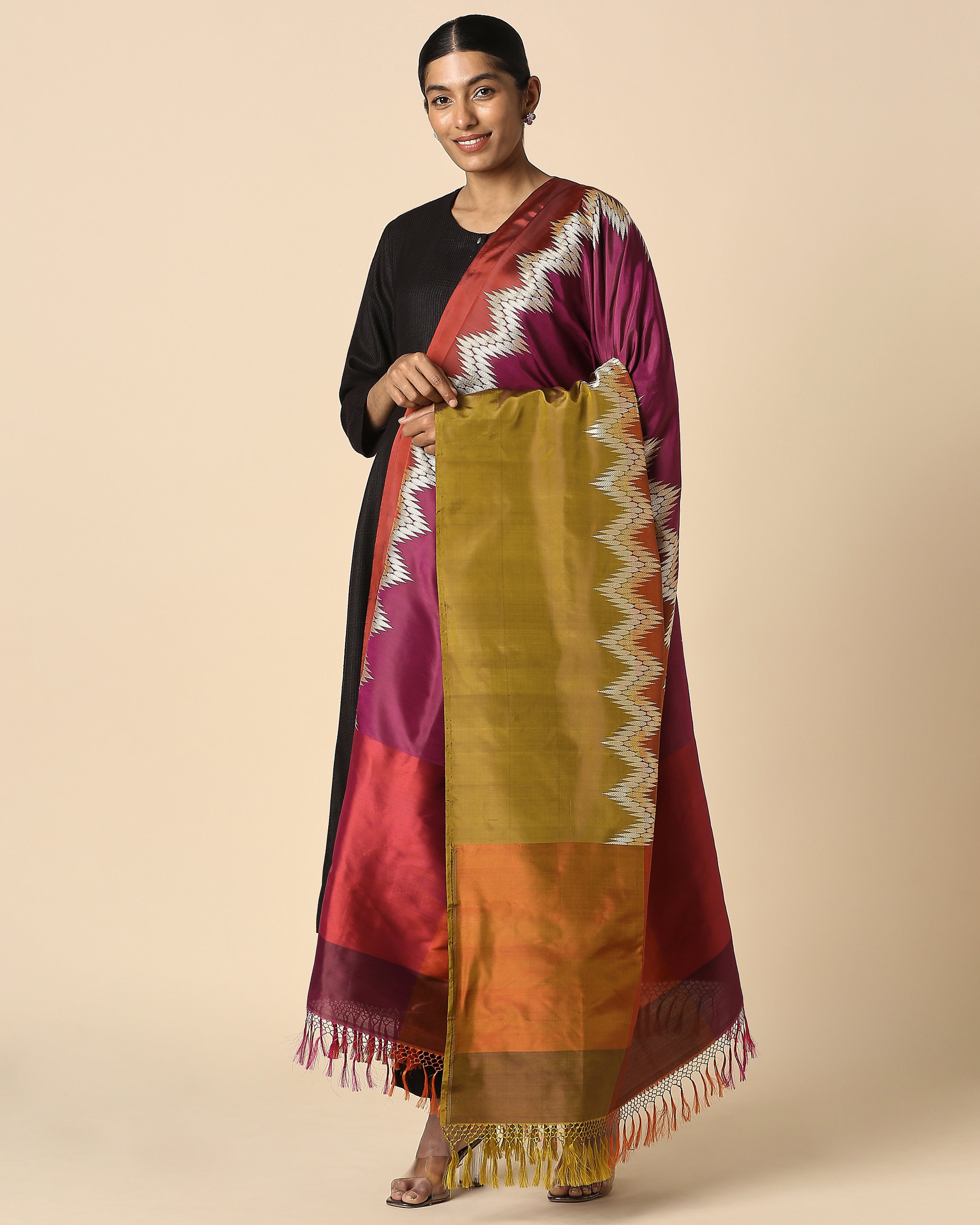 Osaka Banarasi Kadwa Silk Dupatta