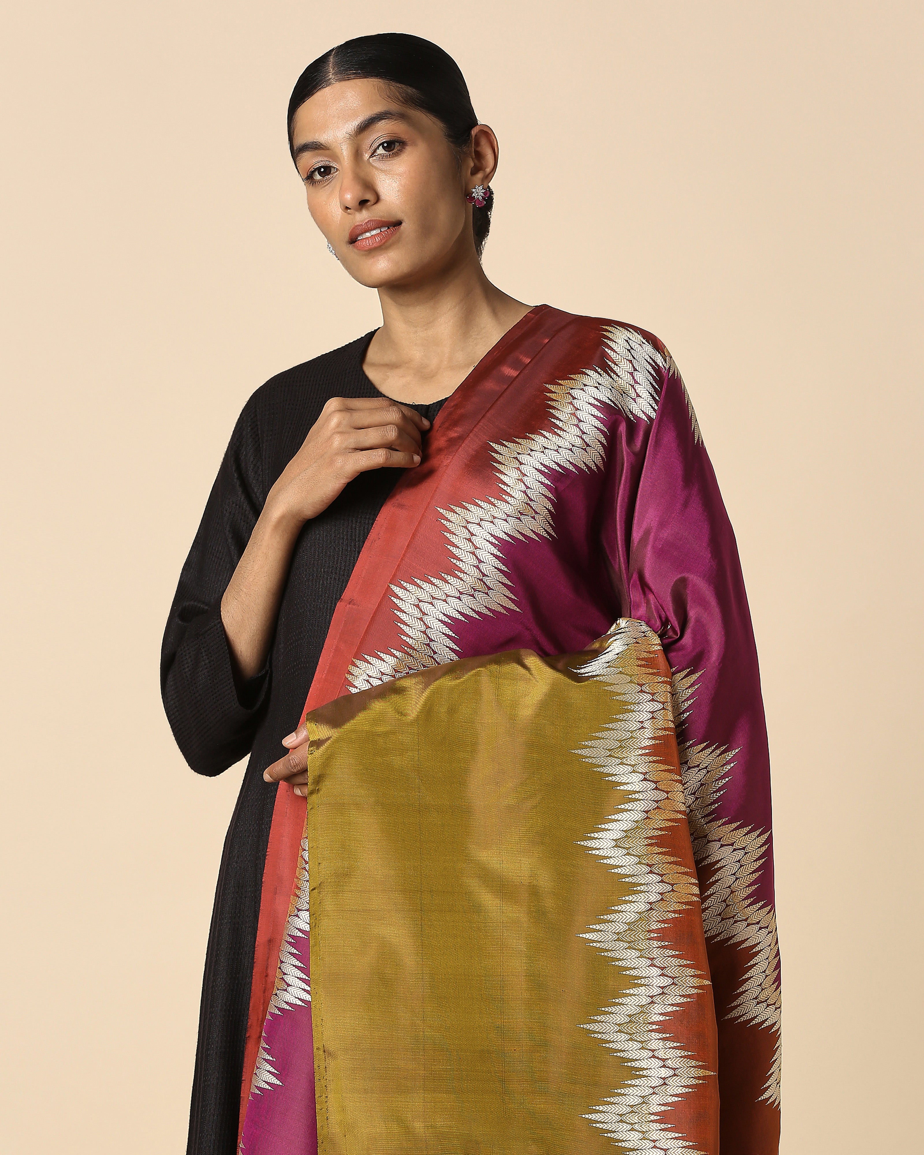 Osaka Banarasi Kadwa Silk Dupatta